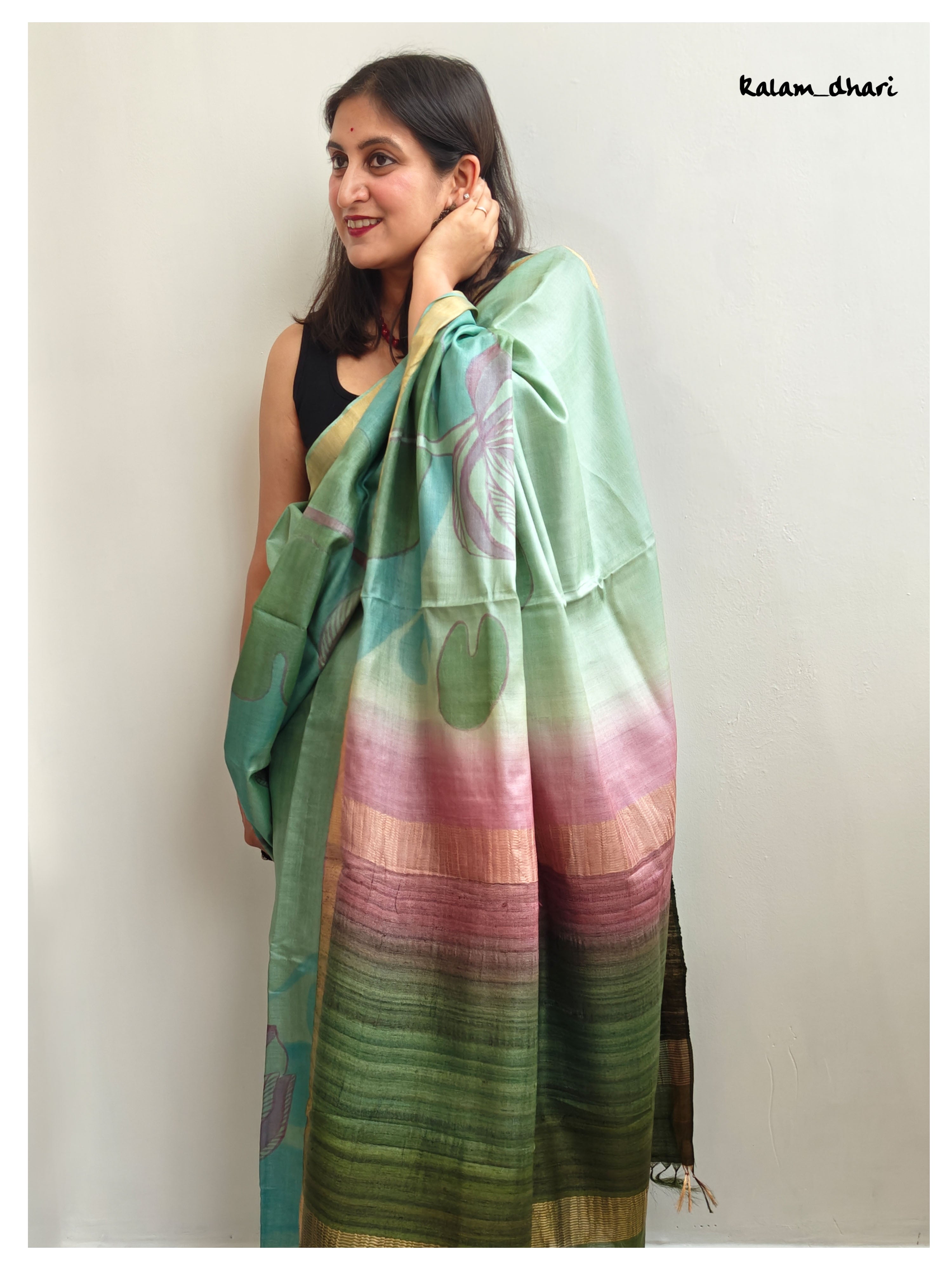 Ellora Painted Kosa Silk Saree