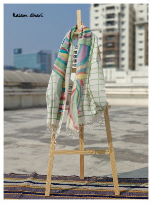 Agate Muslin Cotton Painted Stole