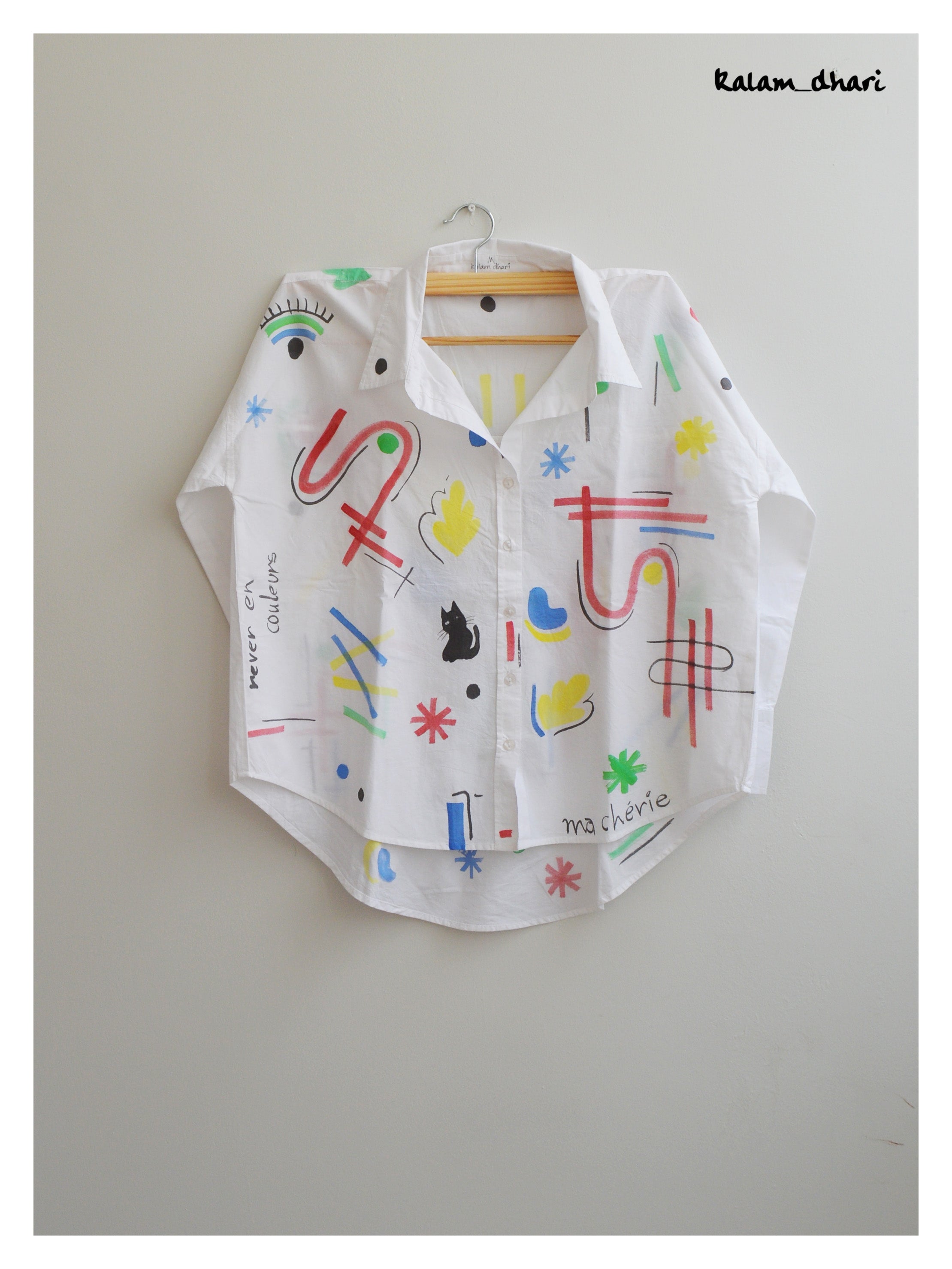 Ditzy Painted Oversized Shirt