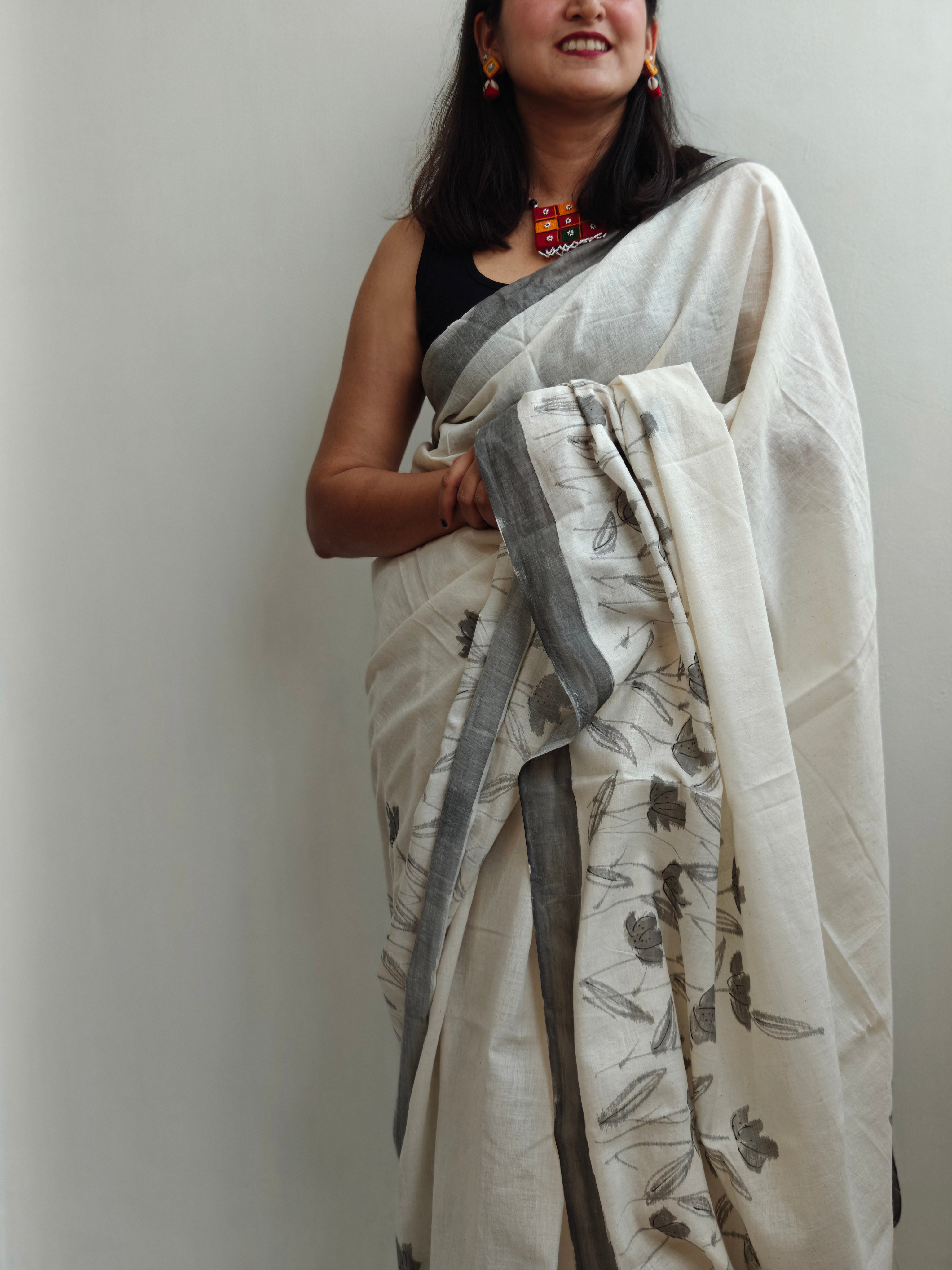 Muslin Cotton Saree