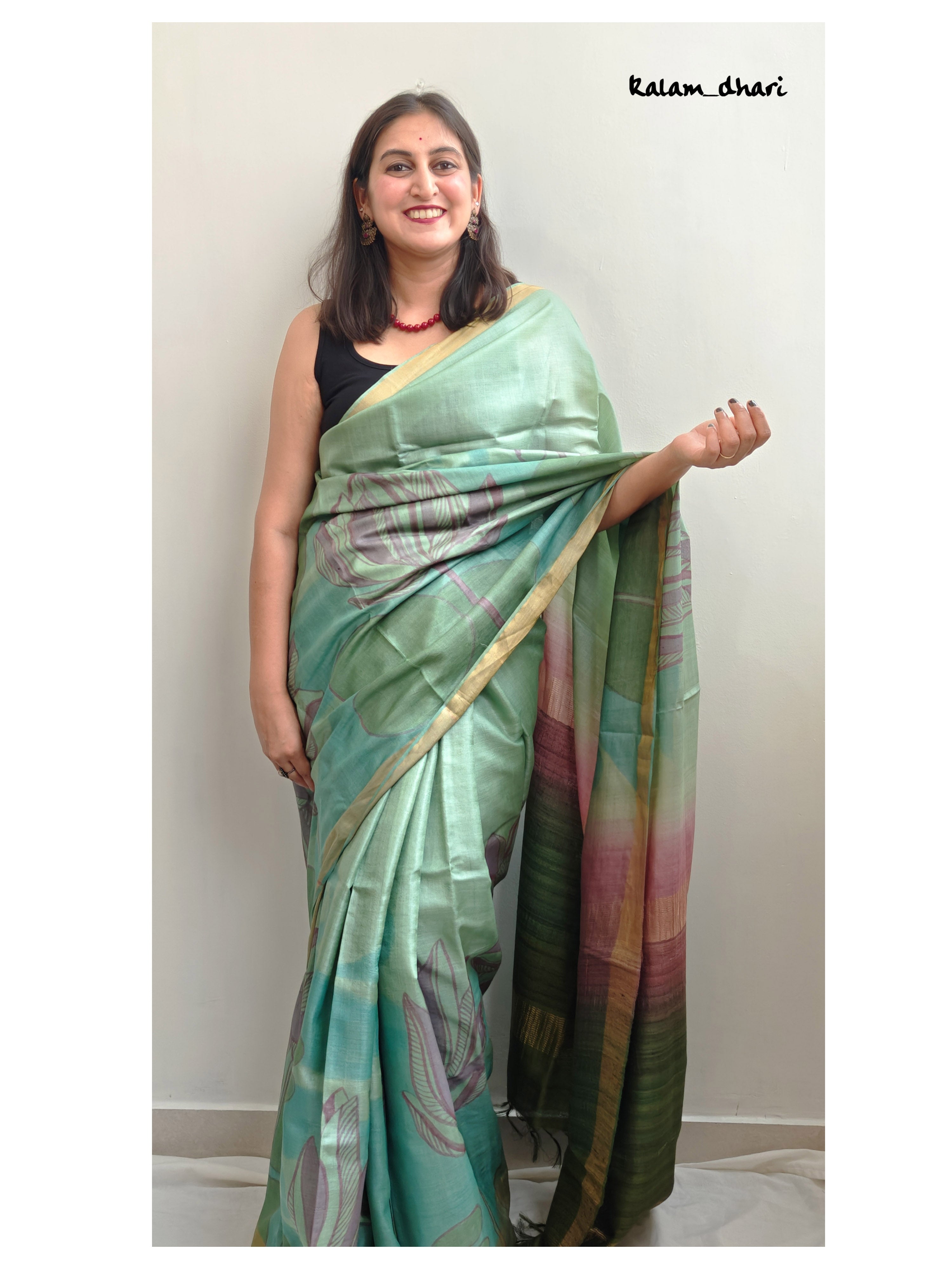 Ellora Painted Kosa Silk Saree