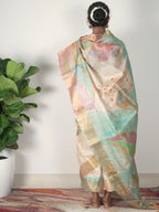 Kusum Painted Tussar Saree