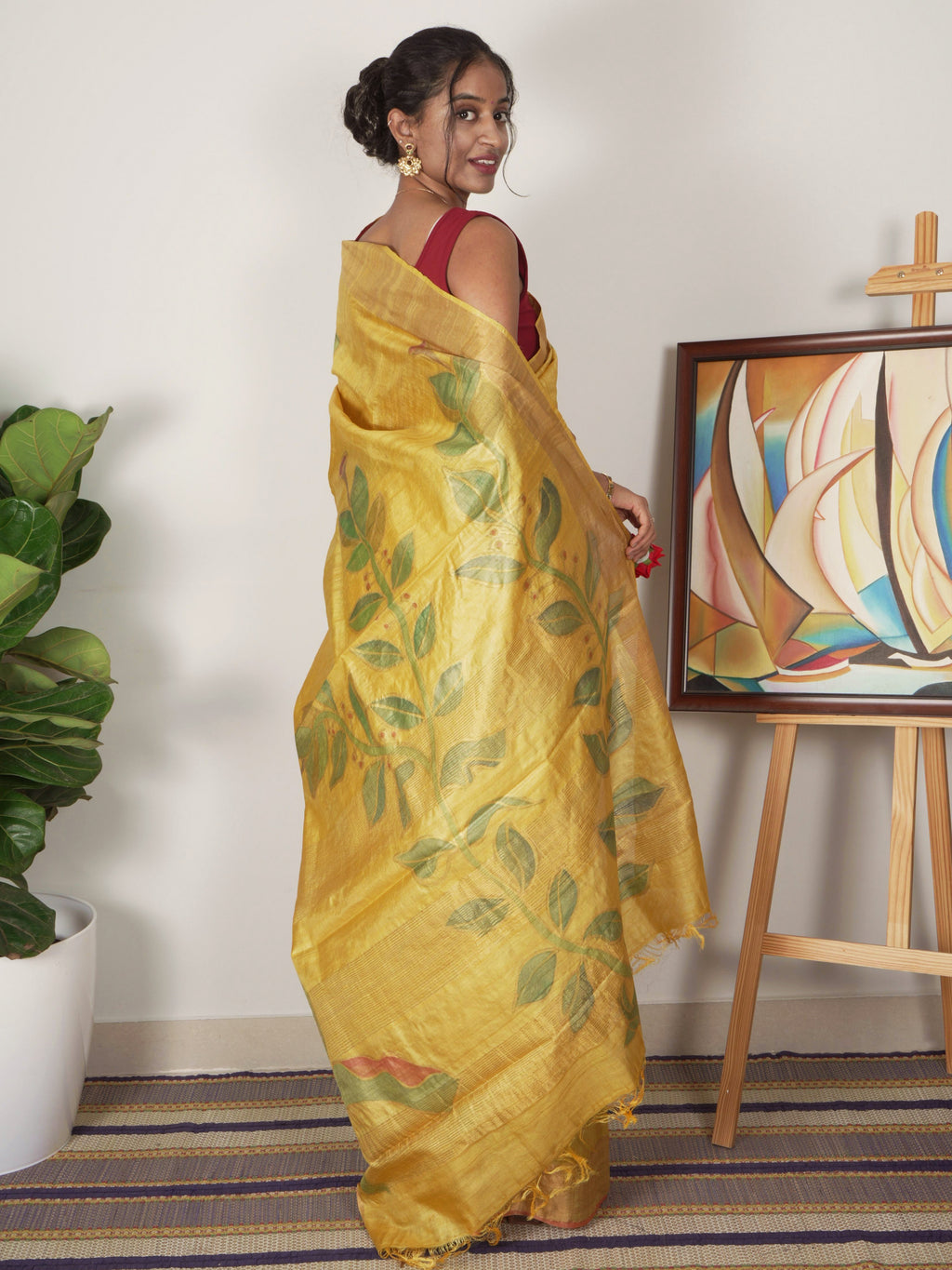 Dua Painted Tussar Saree