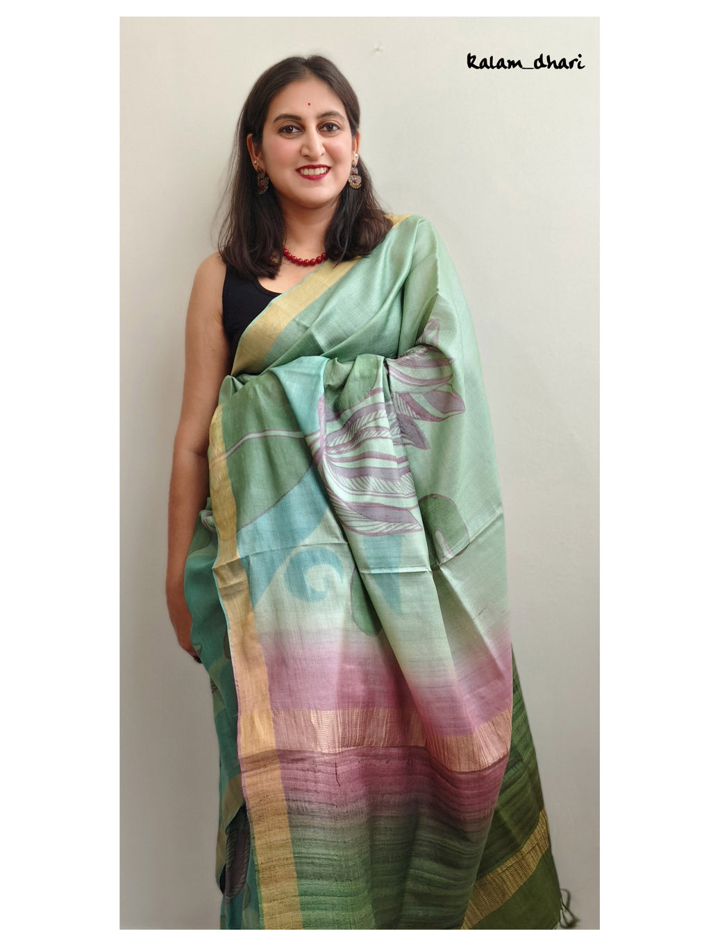 Ellora Painted Kosa Silk Saree