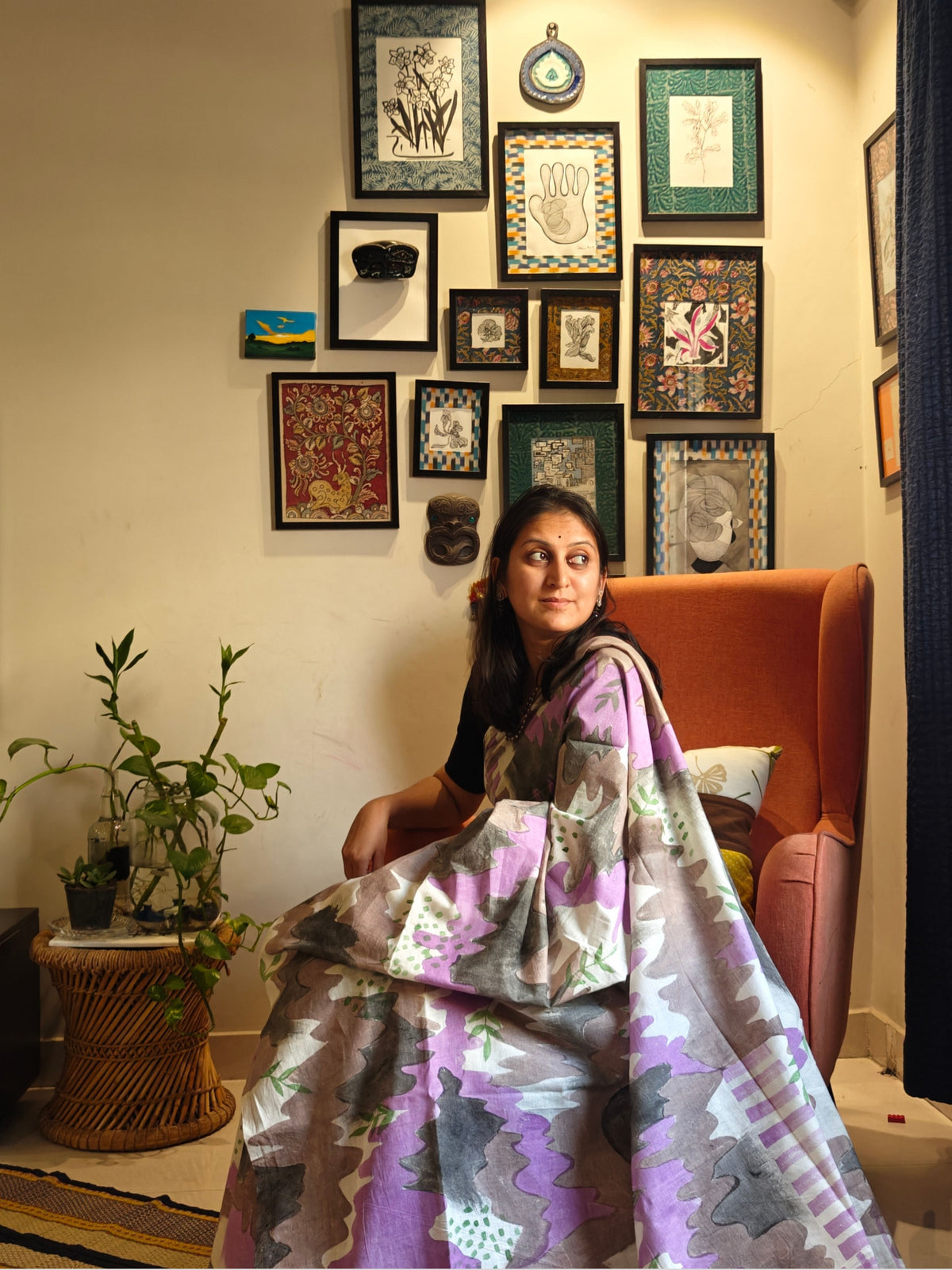 Chhaal Painted Cotton Saree