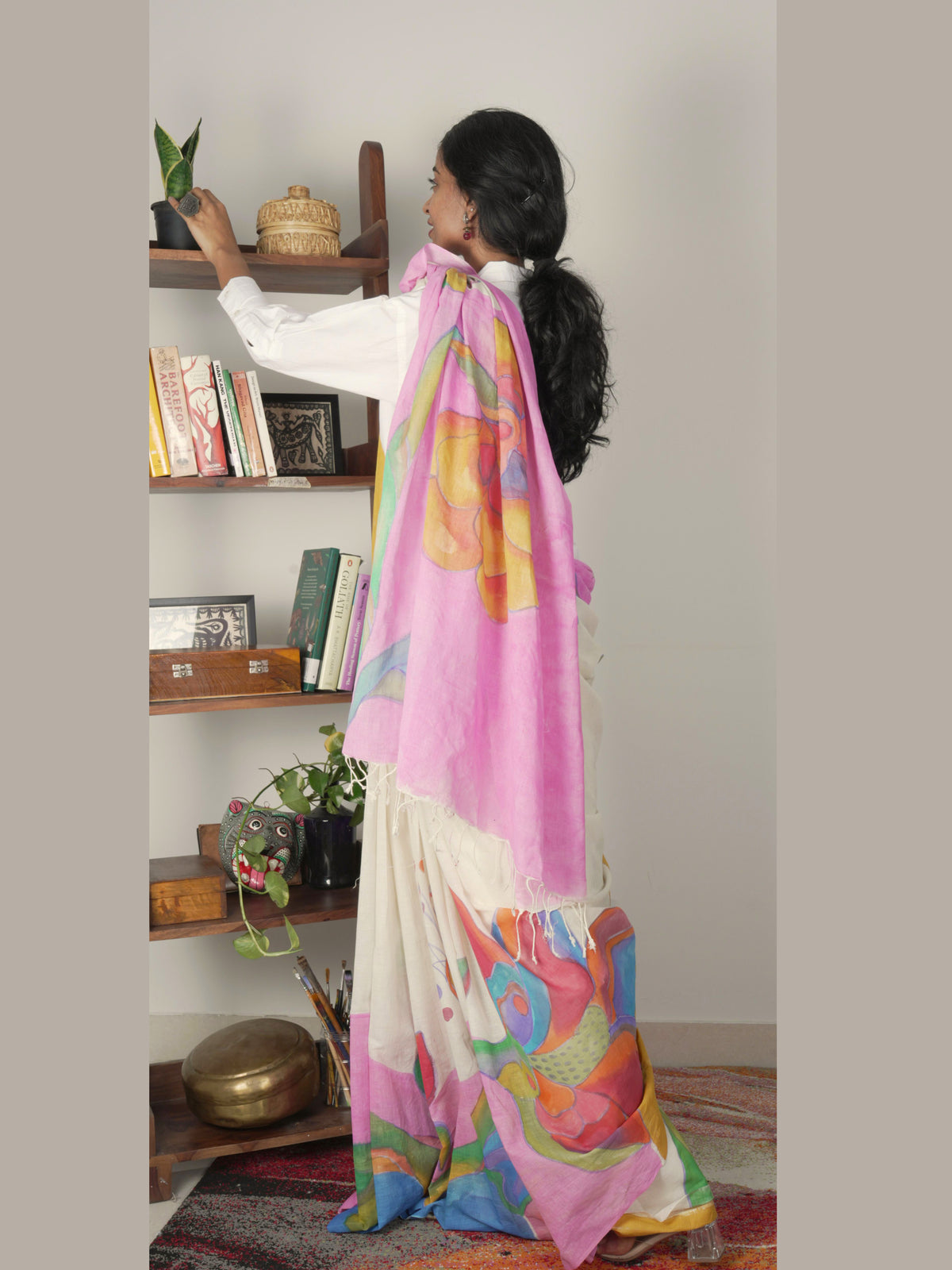 Kumud Painted Cotton Saree