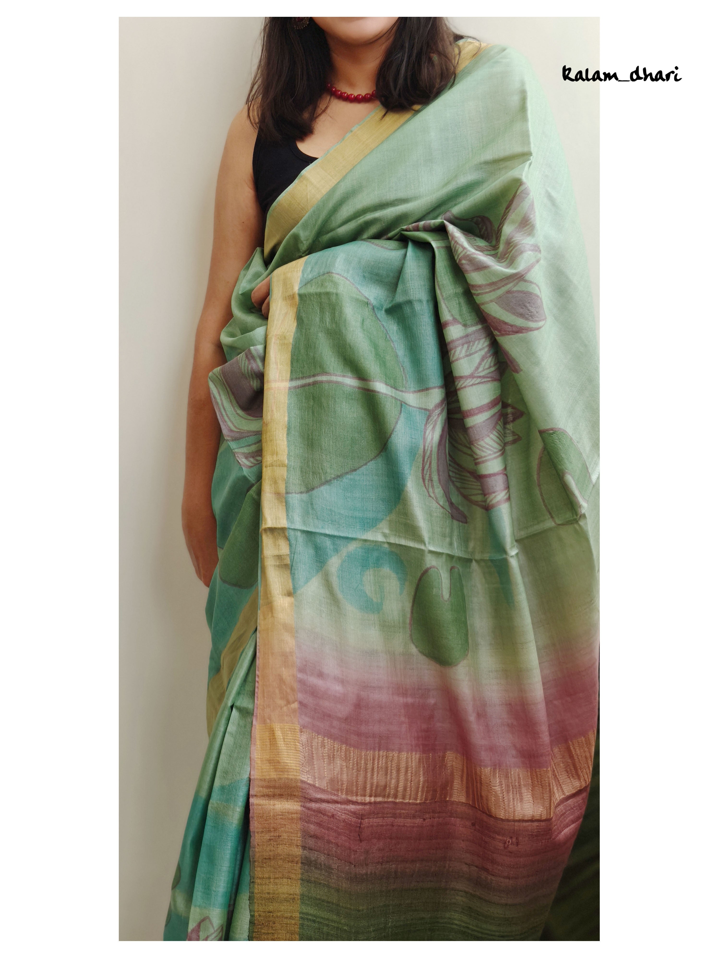 Ellora Painted Kosa Silk Saree