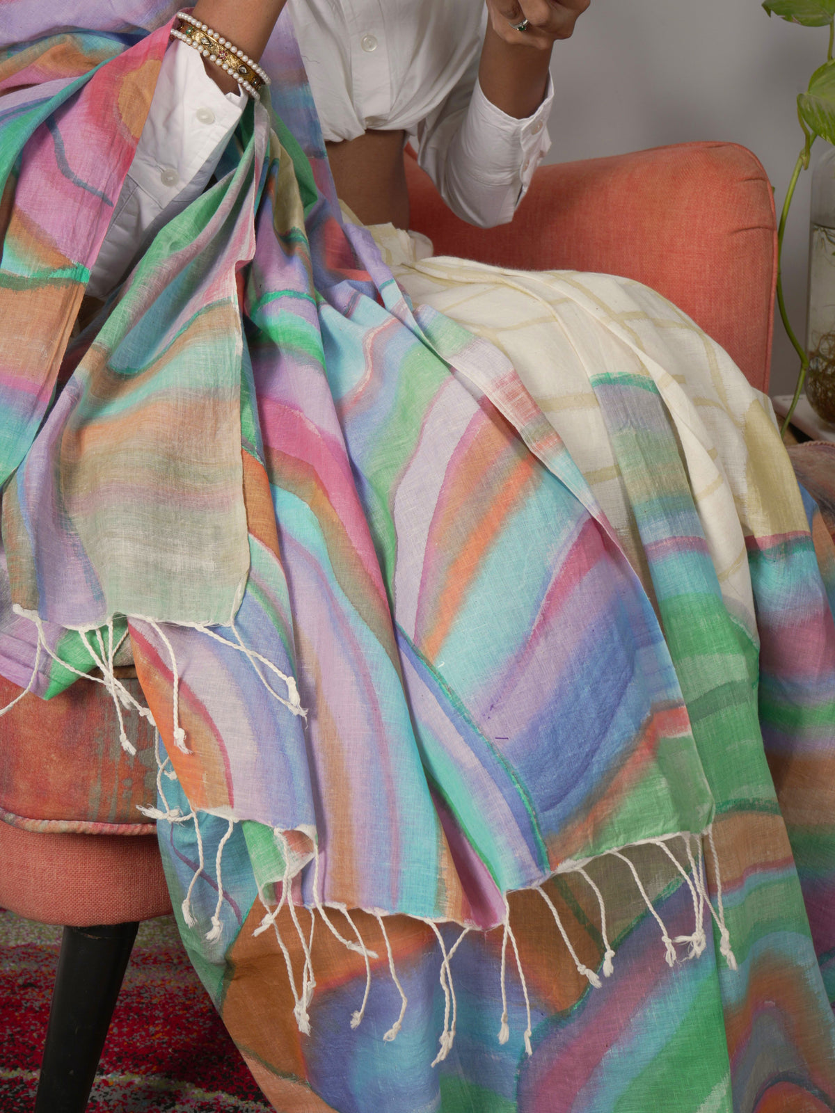 Ratna Painted Cotton Saree