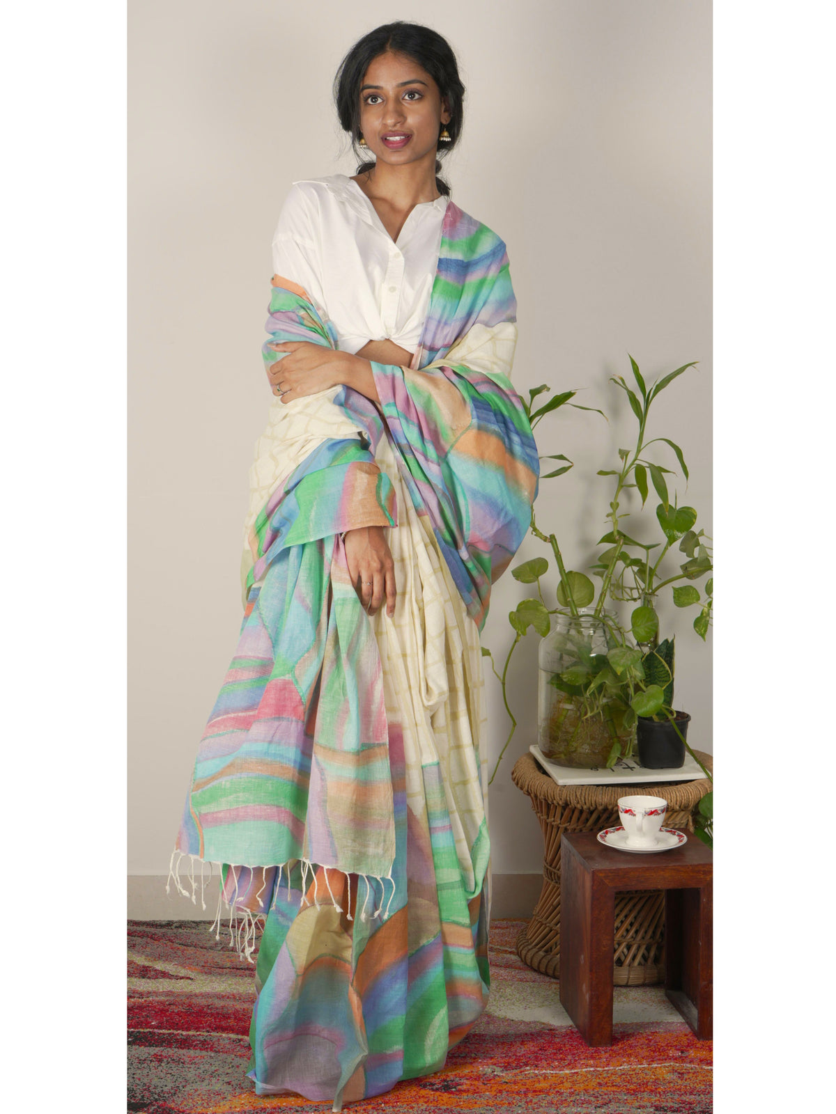 Ratna Painted Cotton Saree