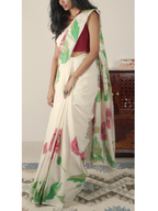 Poppies Cotton Saree