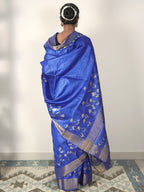 Neelam Painted Tussar Saree