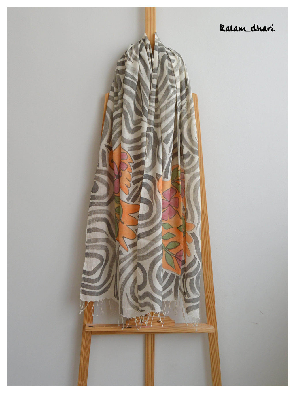 Udaan Muslin Cotton Painted Stole 2