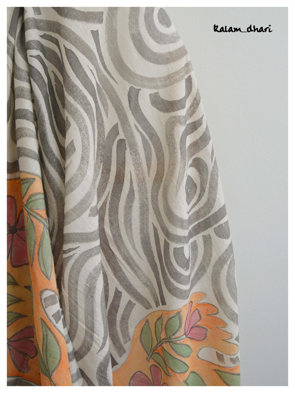 Udaan Muslin Cotton Painted Stole 2