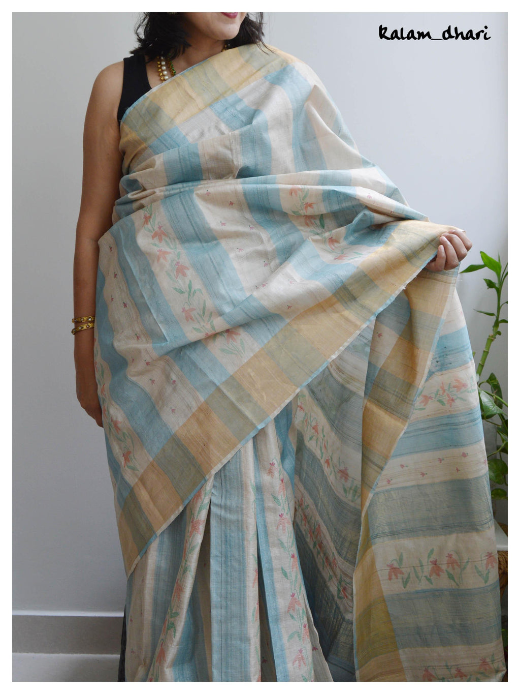 Dhaari Painted Kosa Silk Saree