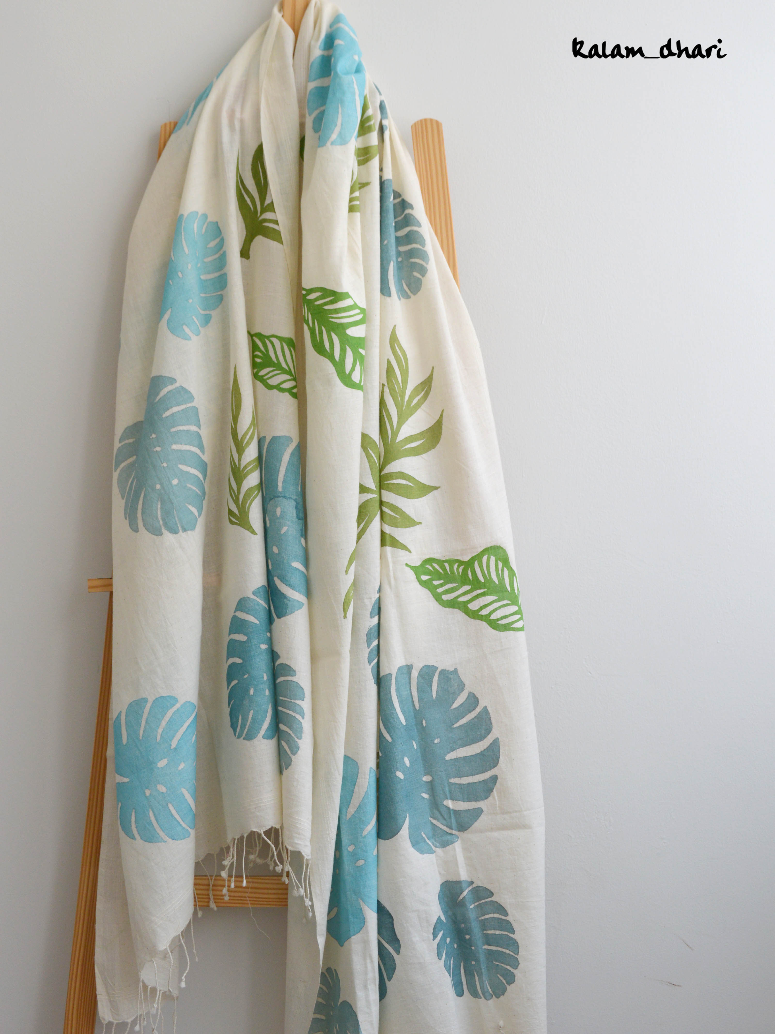 Monstera Muslin Cotton Dupatta