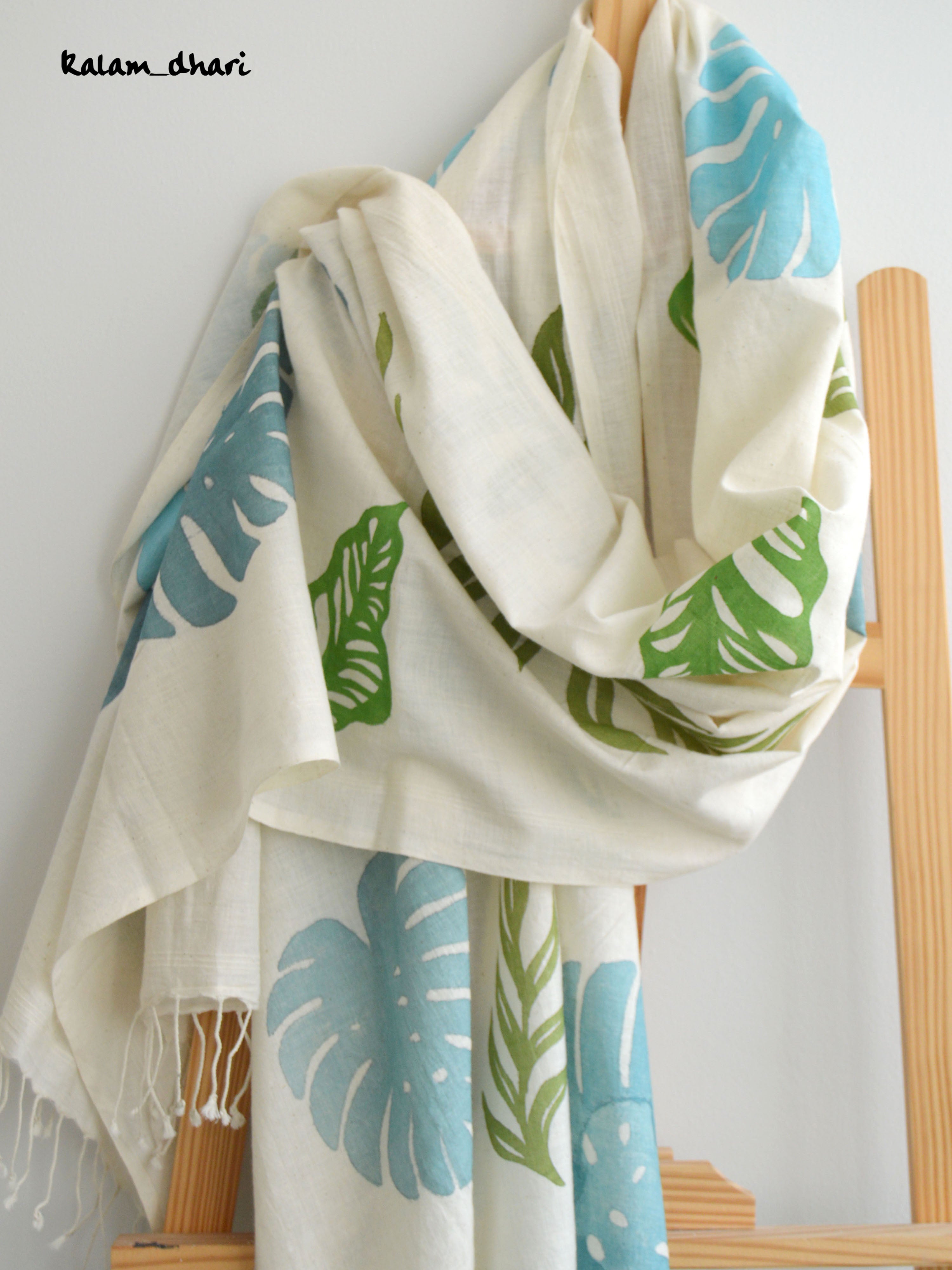 Monstera Muslin Cotton Dupatta