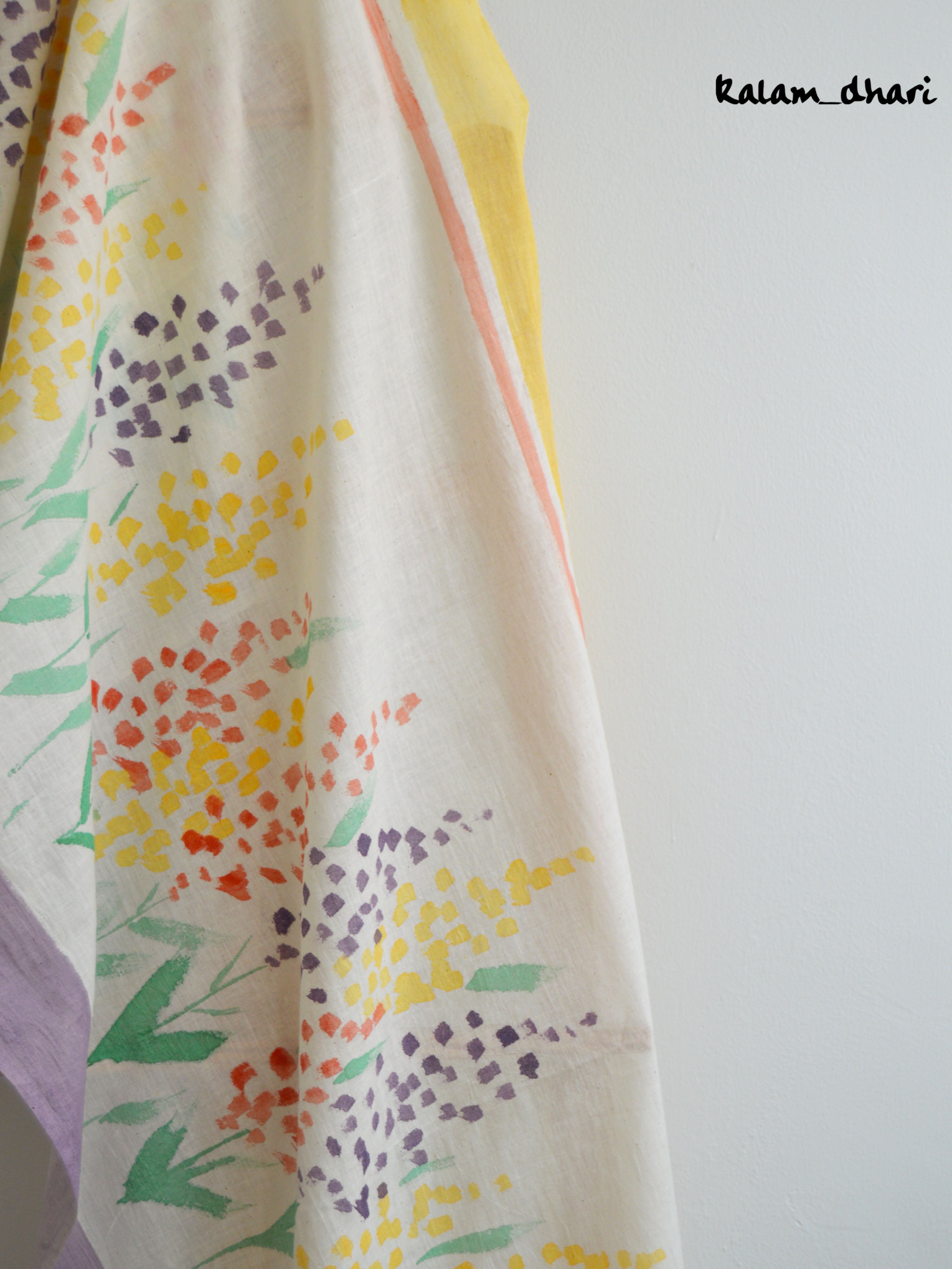 Delphi Muslin Cotton Painted Stole