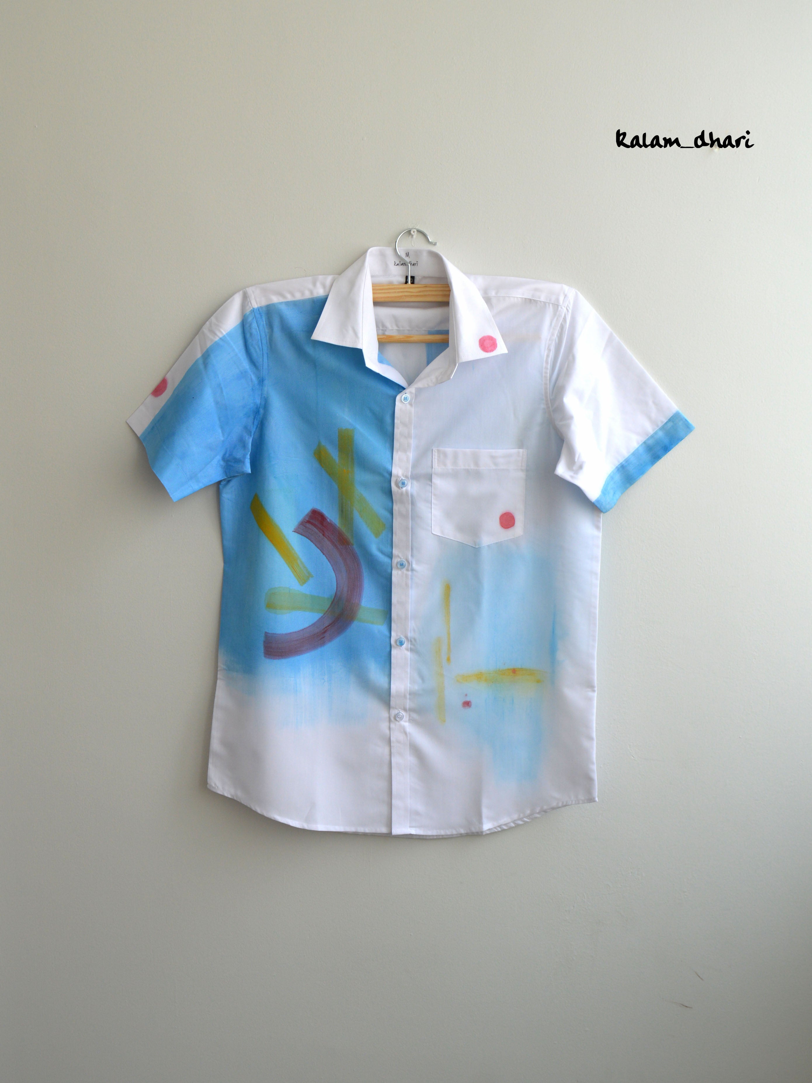 Gaitonde Inspired Painted Half Shirt