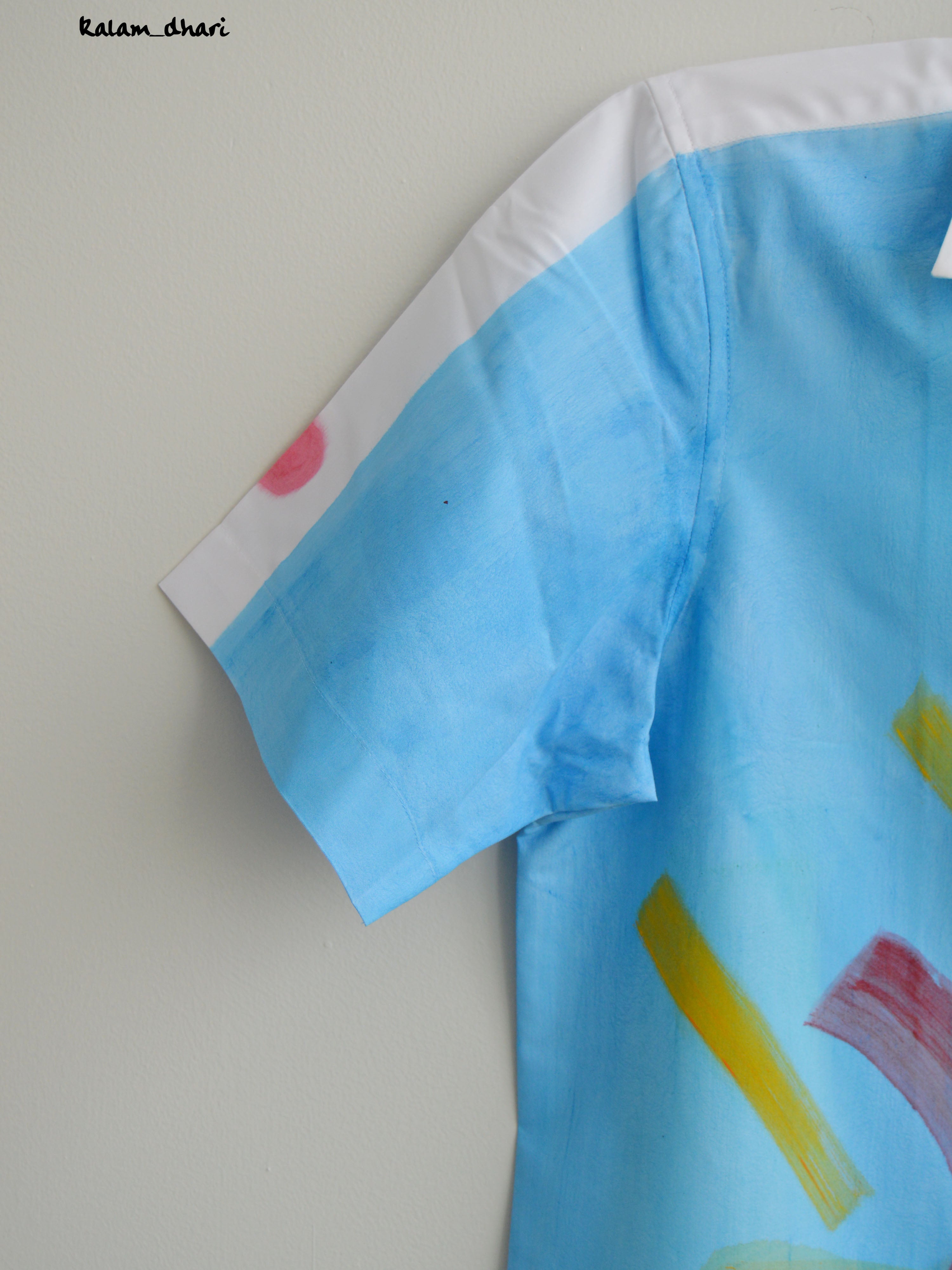 Gaitonde Inspired Painted Half Shirt