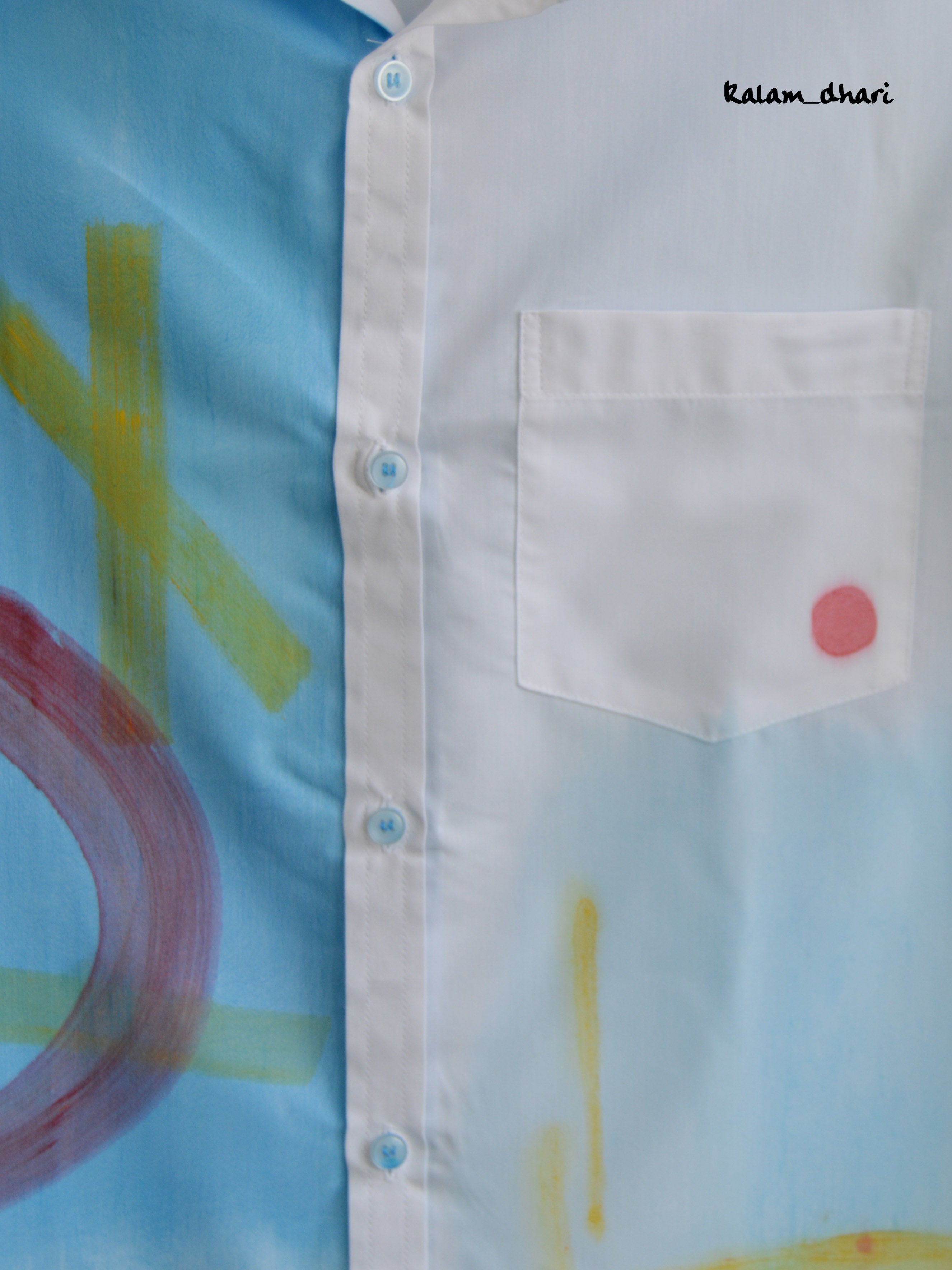 Gaitonde Inspired Painted Half Shirt