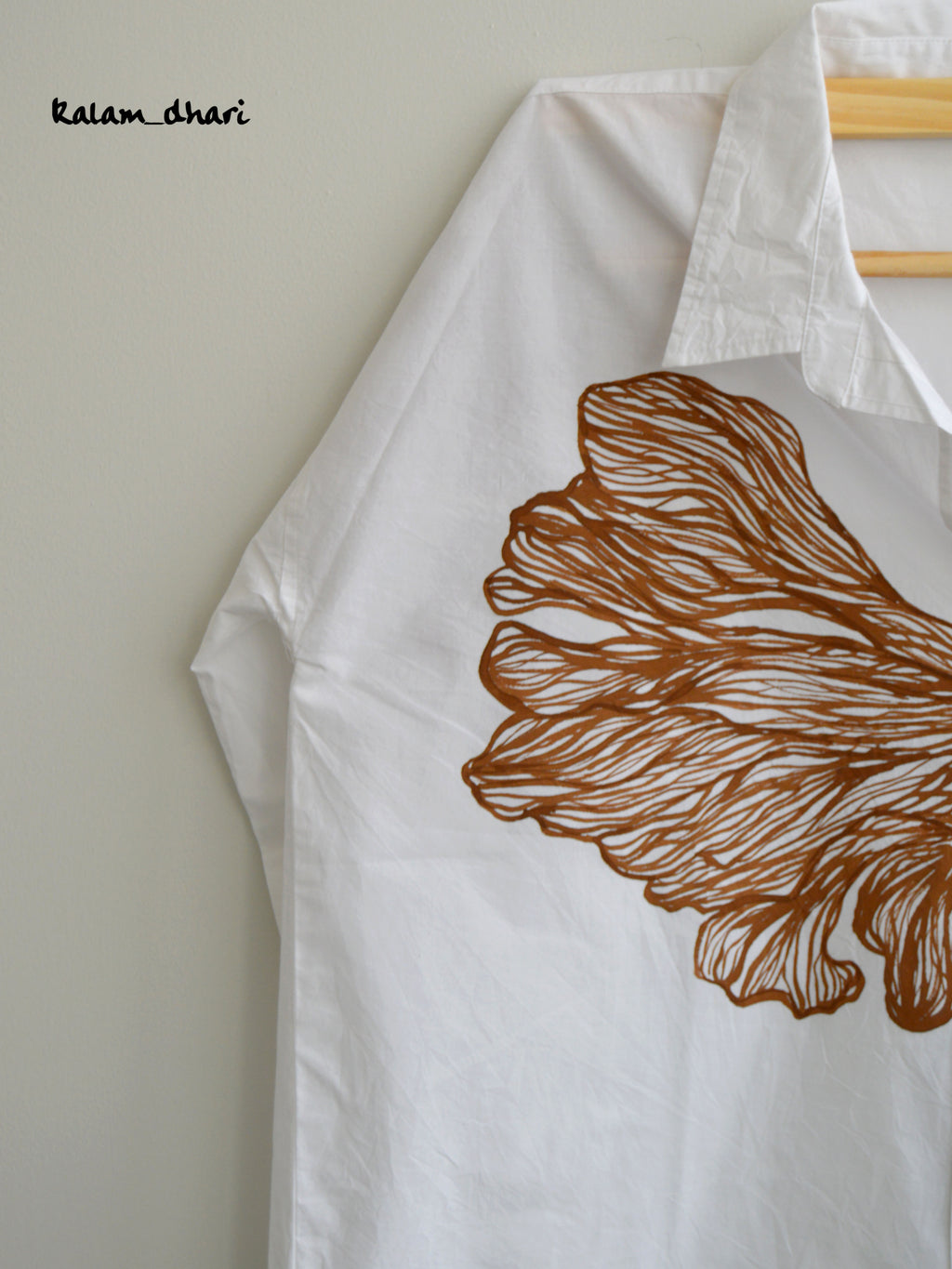 Autumn Painted Oversized Shirt