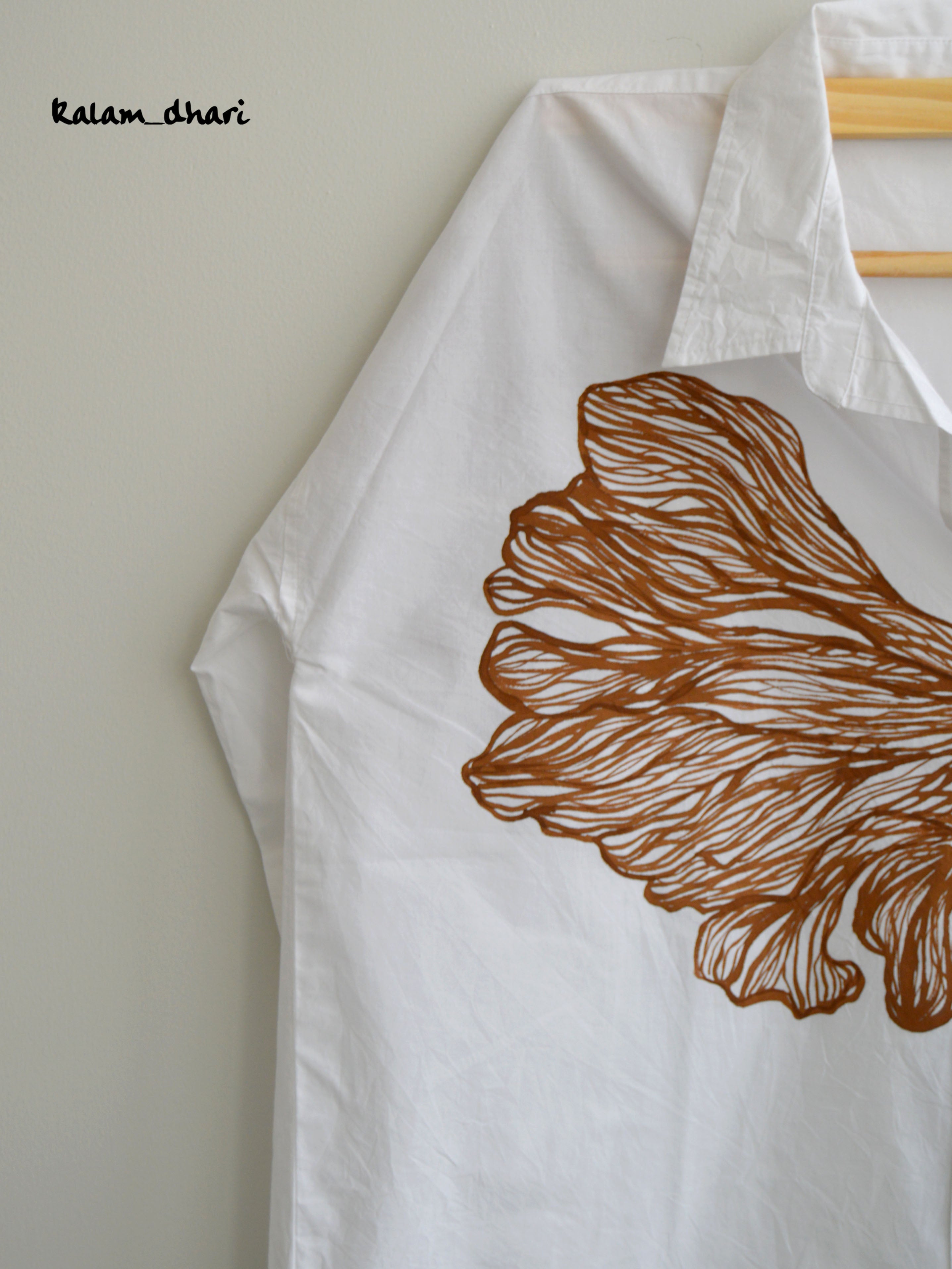 Autumn Painted Oversized Shirt