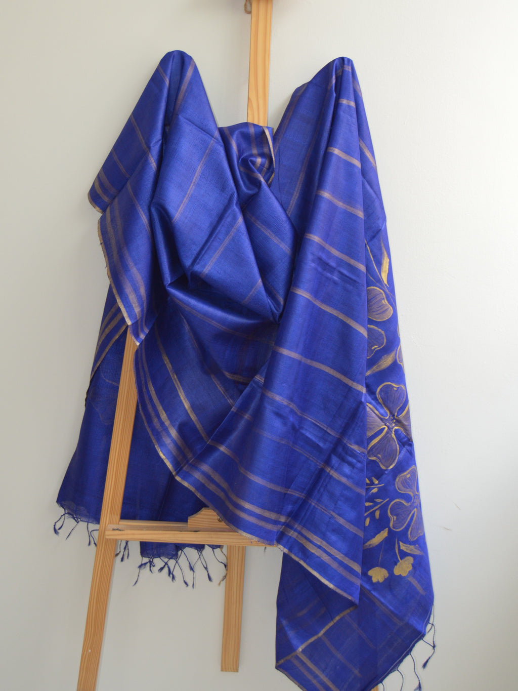 Neelam Painted Tussar Dupatta