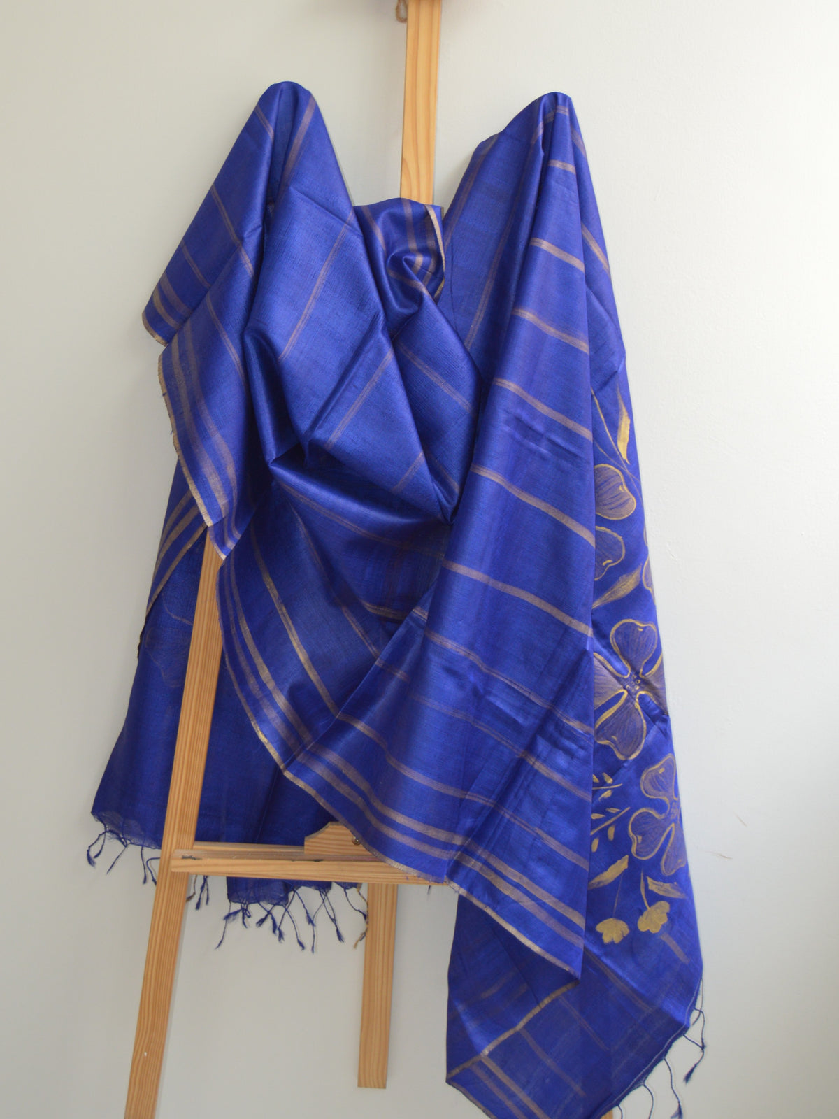 Neelam Painted Tussar Dupatta