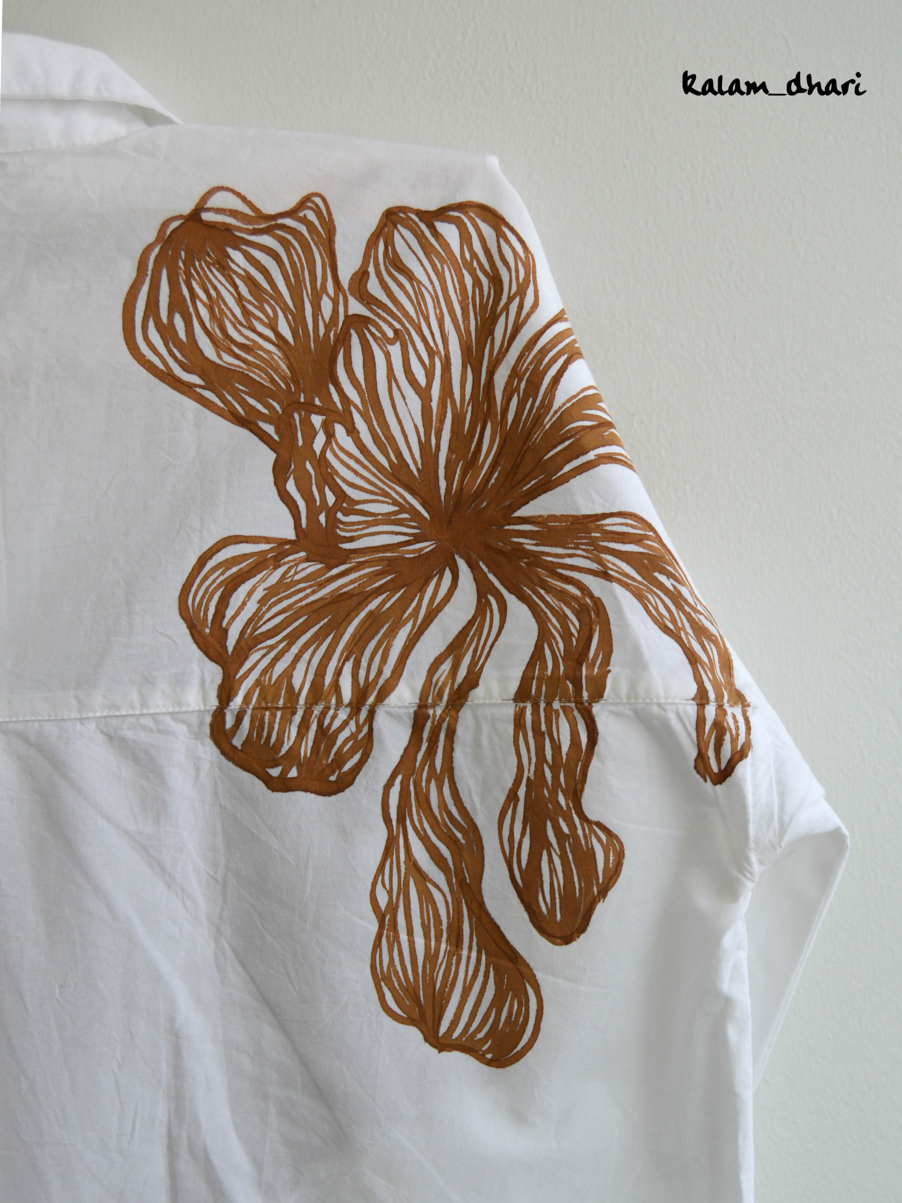 Autumn Painted Oversized Shirt