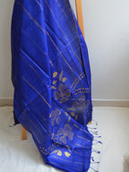 Neelam Painted Tussar Dupatta