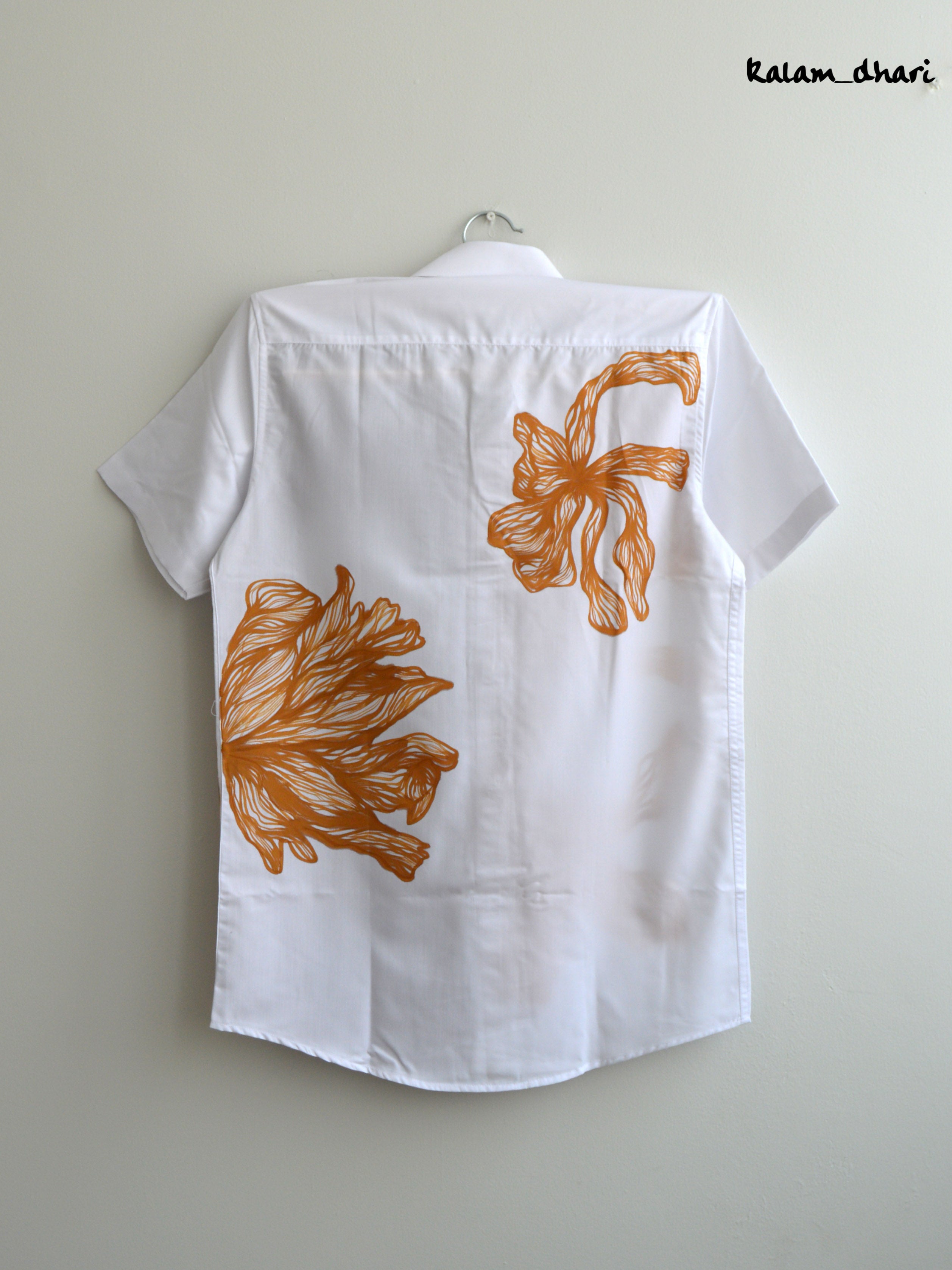 Autumn Painted Half Shirt