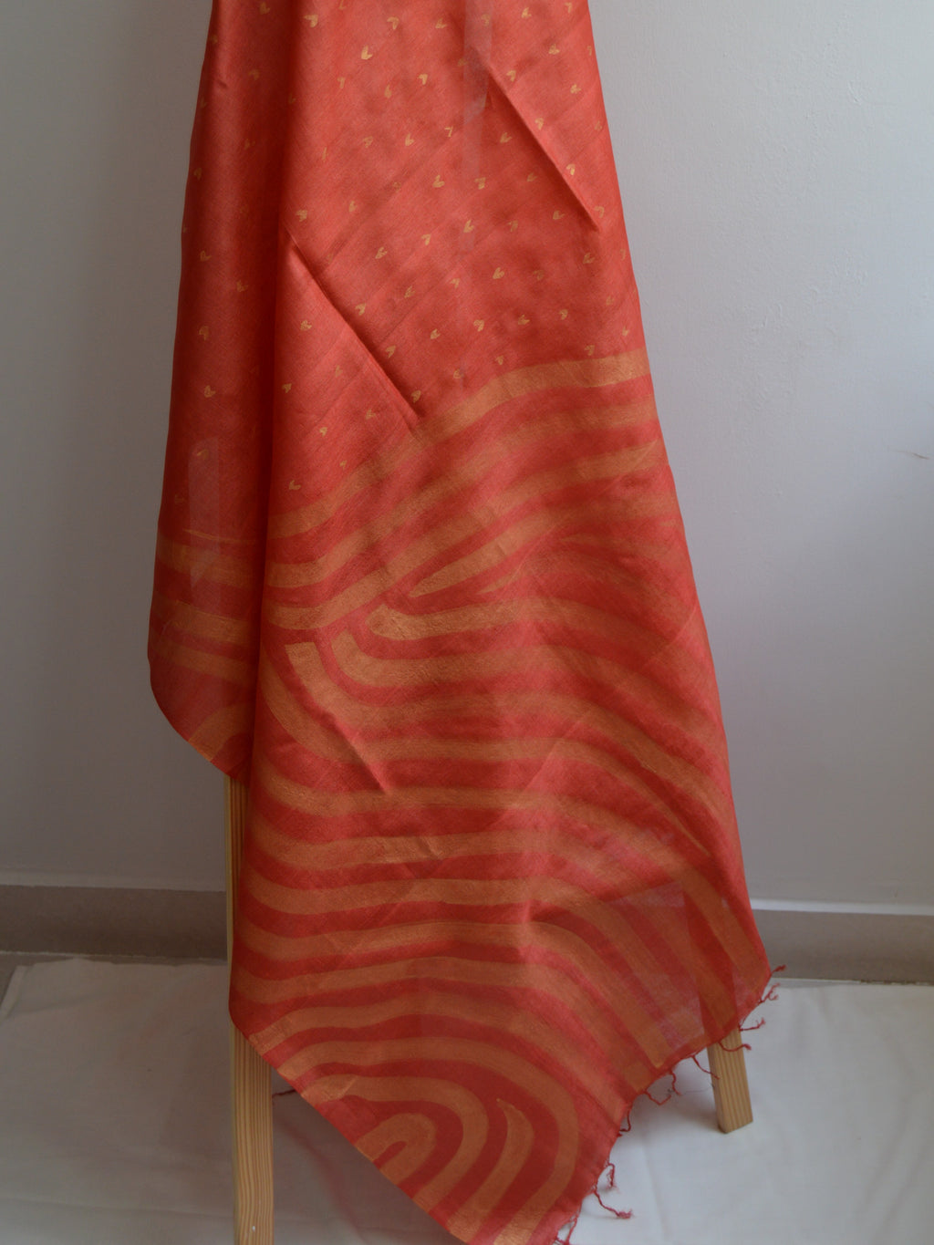 Manak Painted Tussar Dupatta