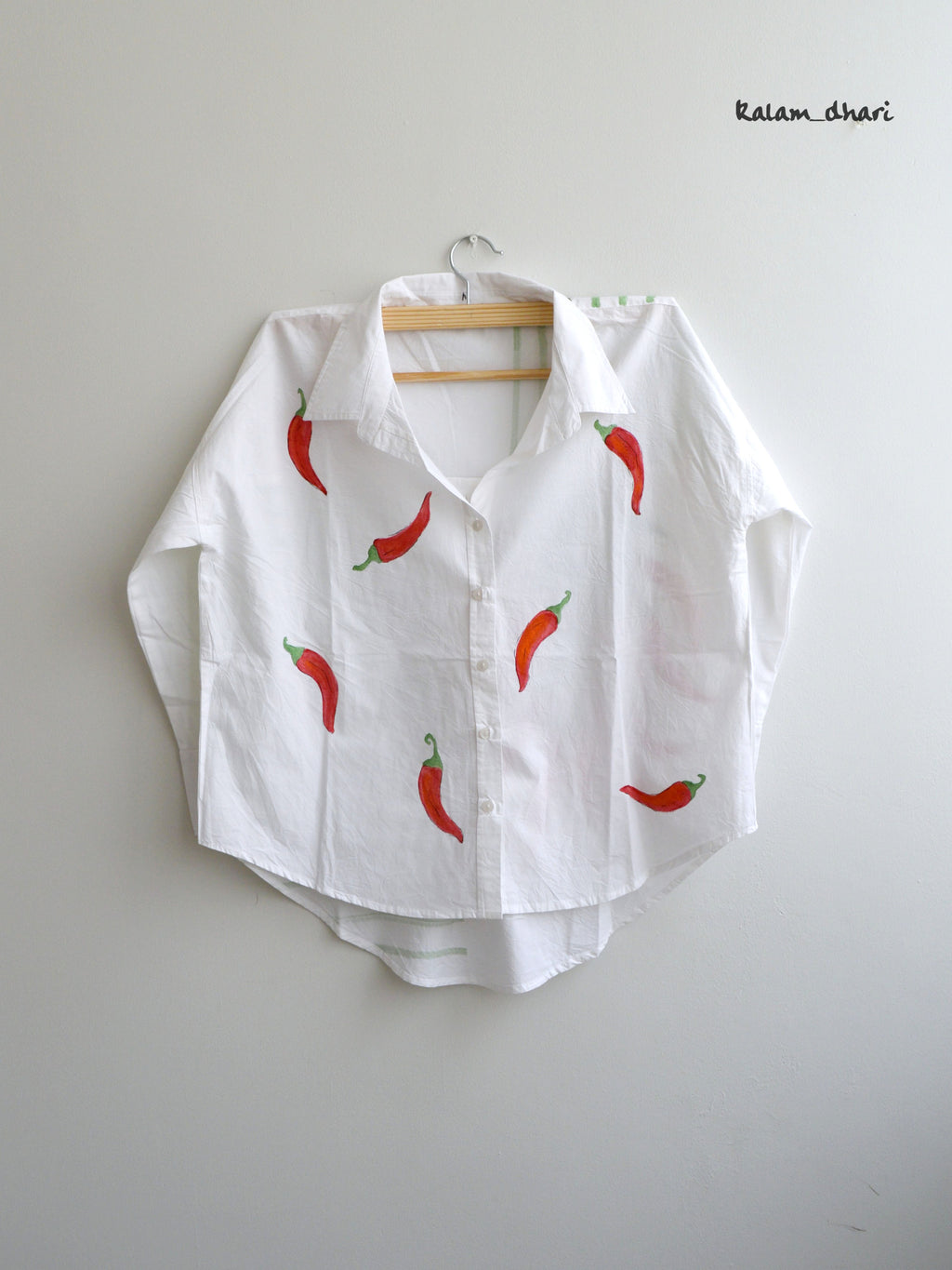 Mirchi Painted Oversized Shirt