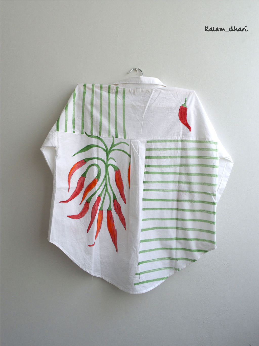 Mirchi Painted Oversized Shirt