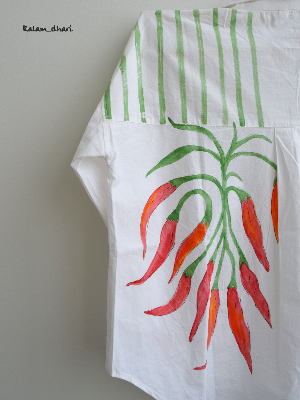 Mirchi Painted Oversized Shirt