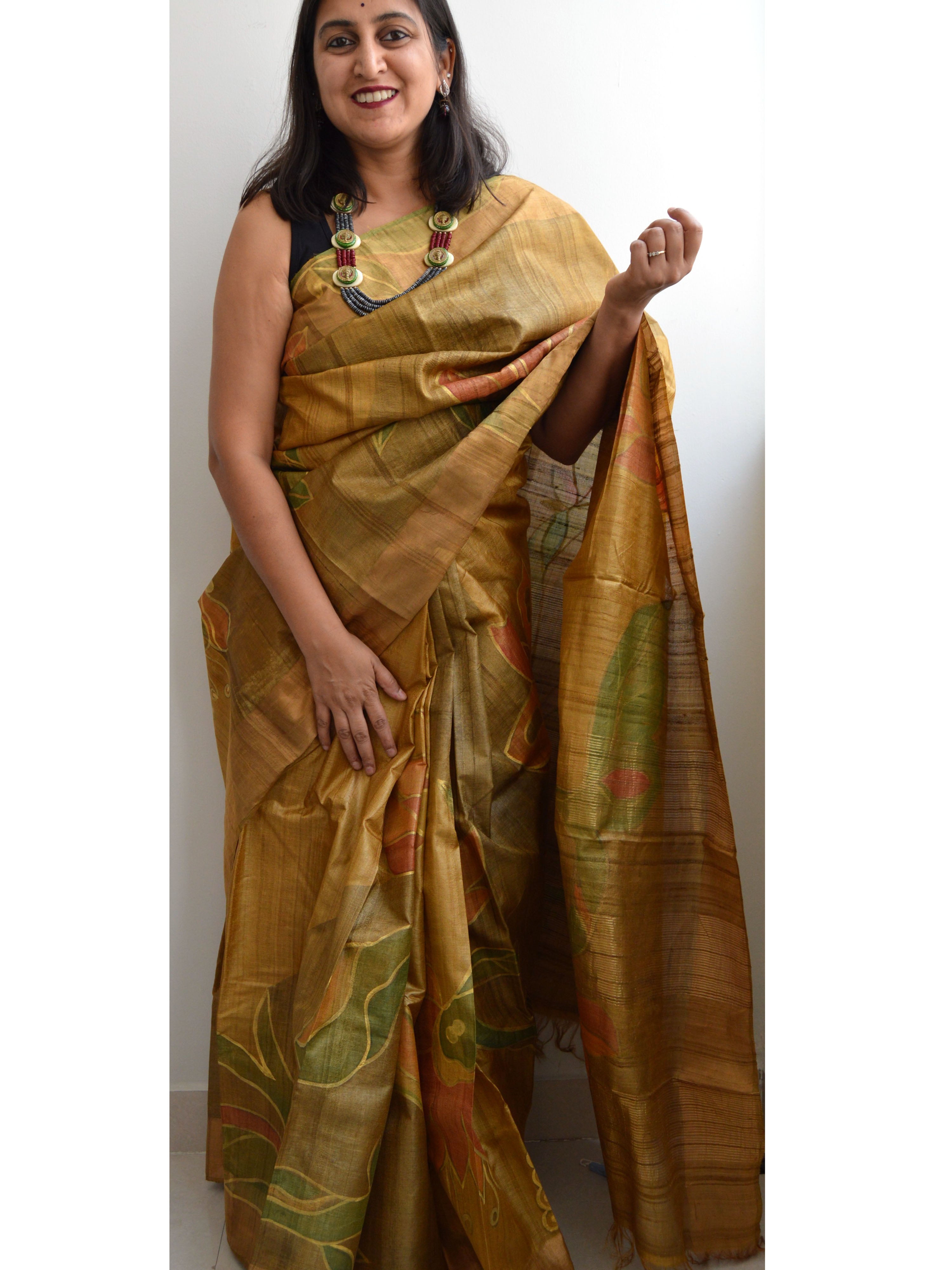 Uzma Painted Kosa Saree