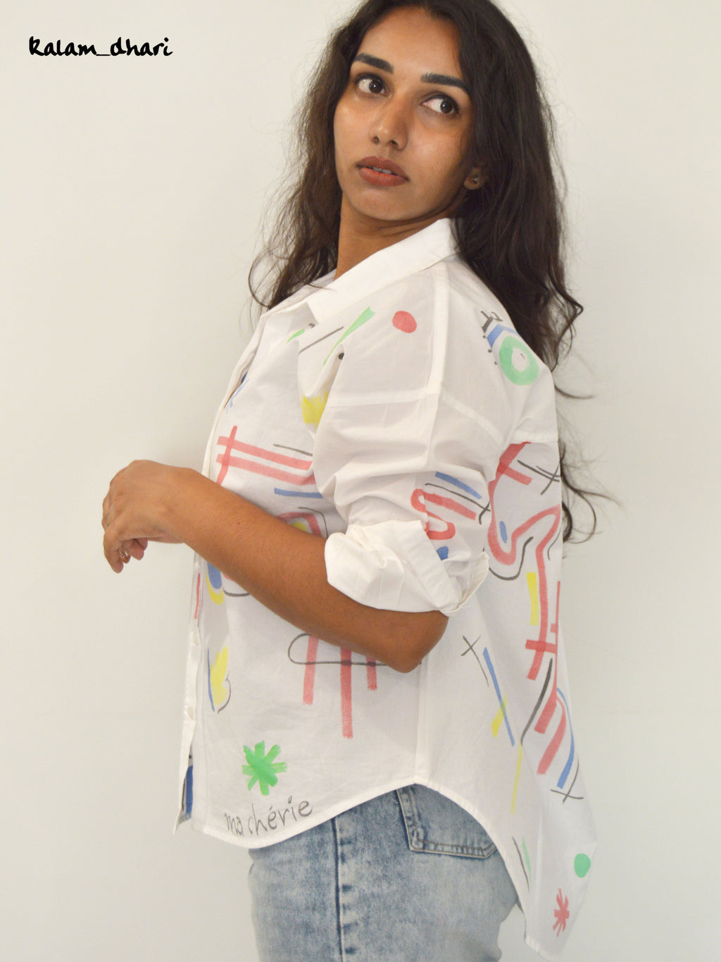 Ditzy Painted Oversized Shirt