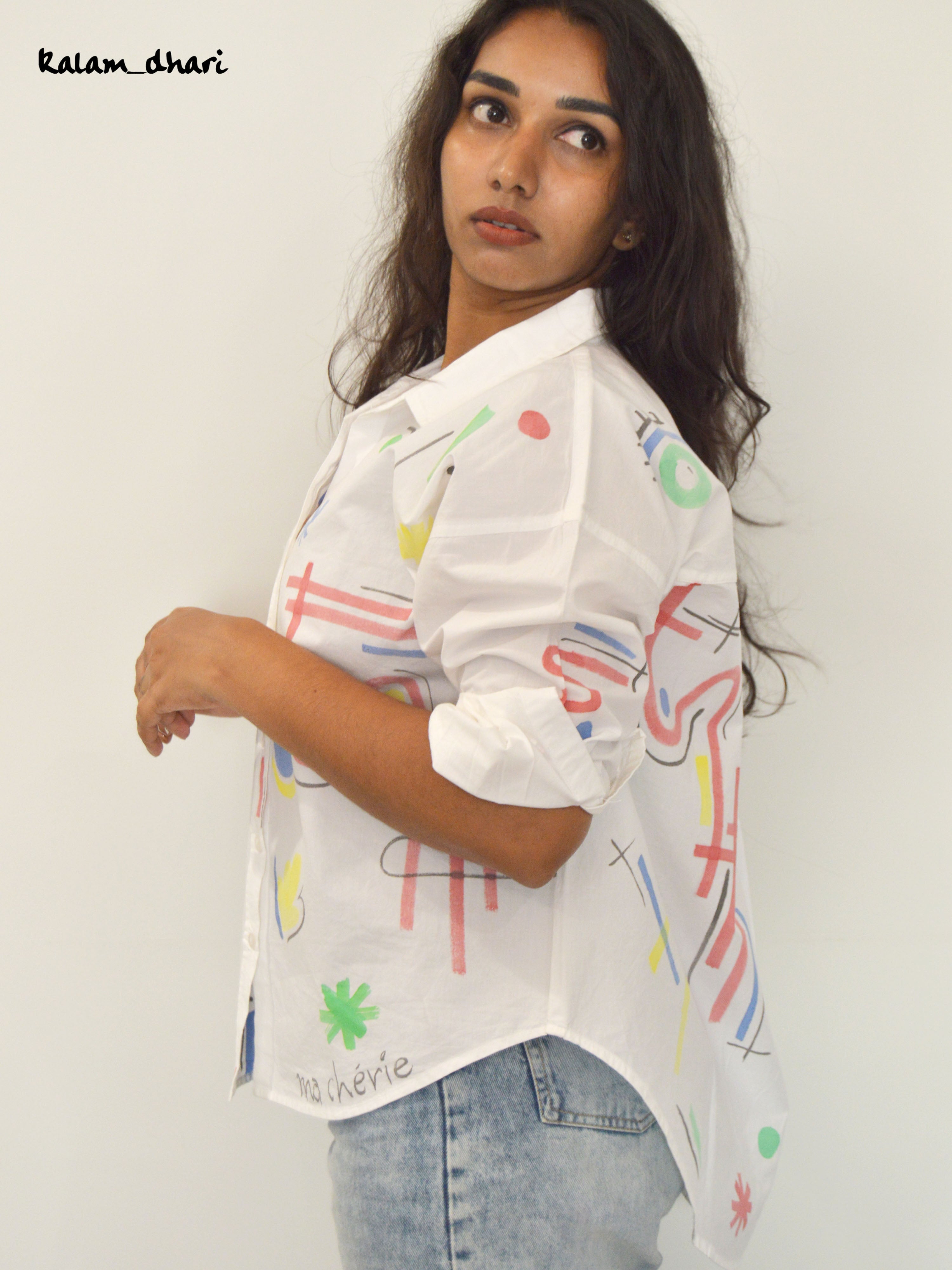 Ditzy Painted Oversized Shirt