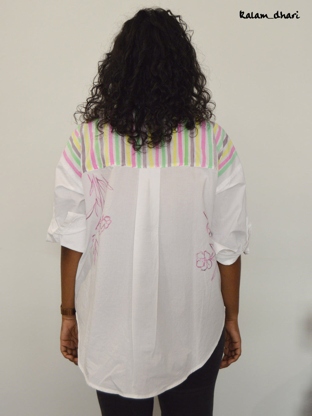 La Vie Est Belle Painted Oversized Shirt