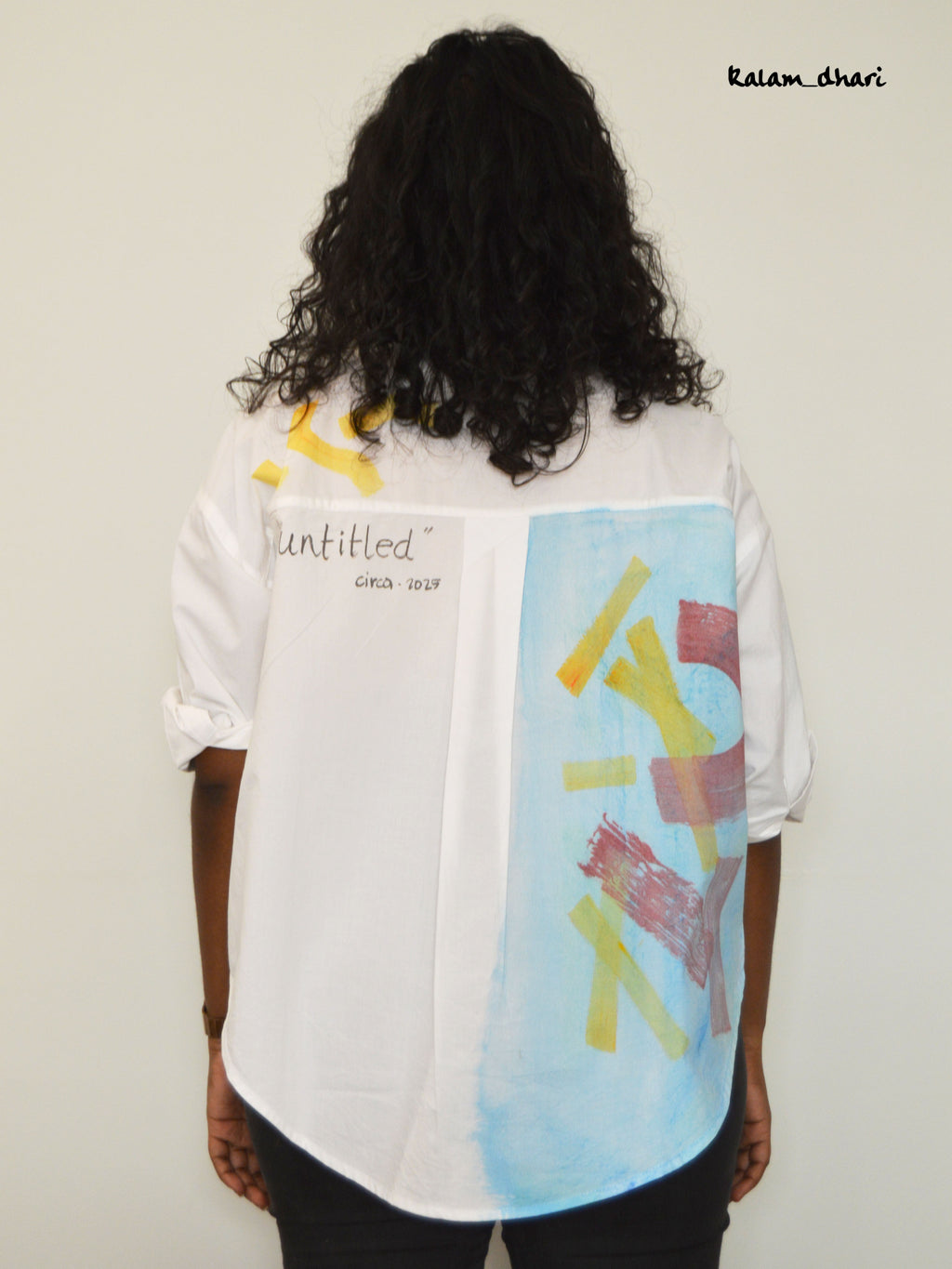 Gaitonde inspired Painted Oversized Shirt