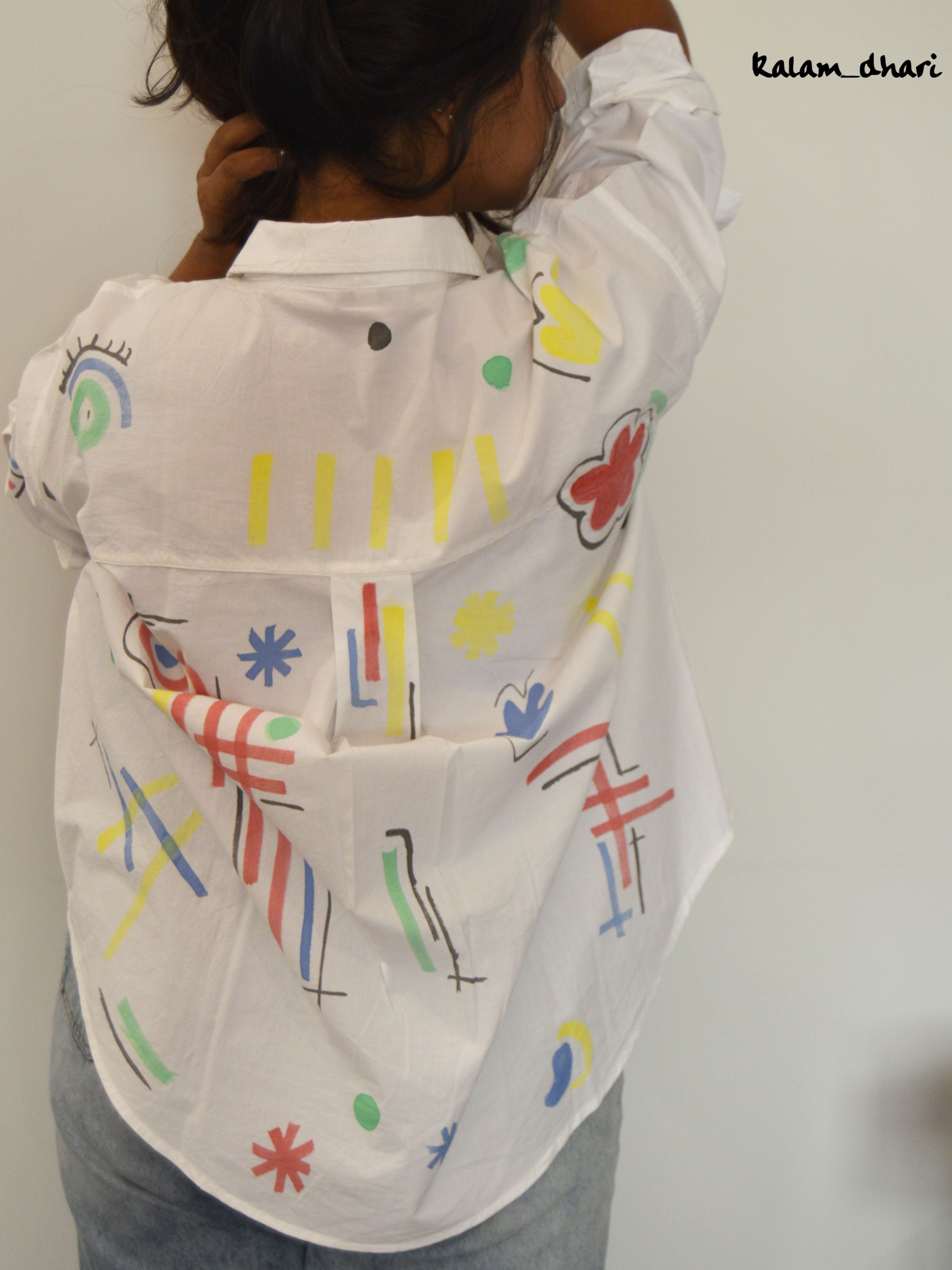 Ditzy Painted Oversized Shirt