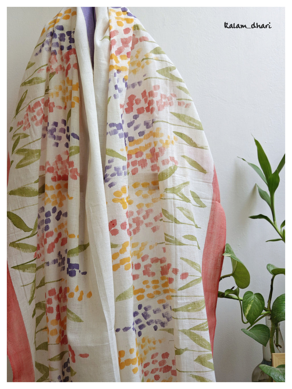 Delphi Muslin Cotton Painted Stole