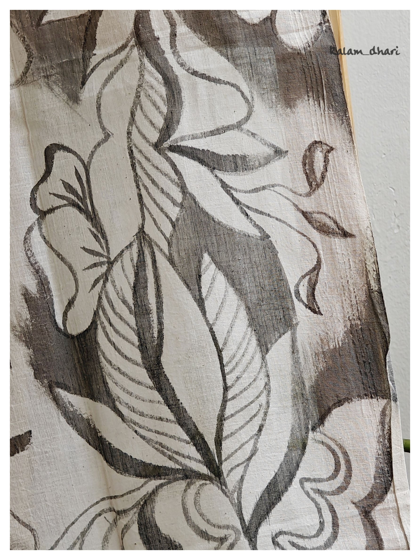 Vanaspati Muslin Cotton Painted Stole