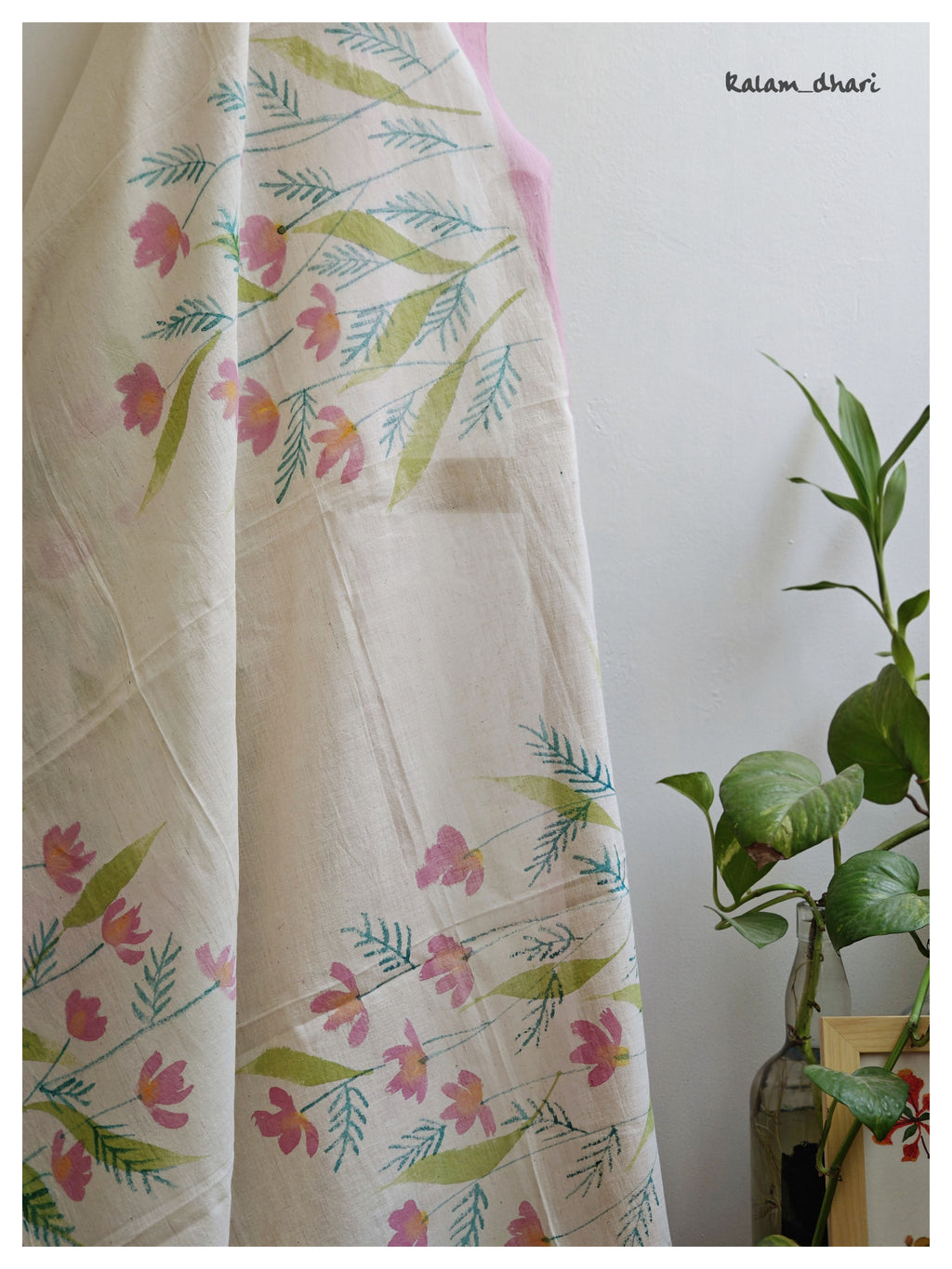 Phool Muslin Cotton Painted Dupatta