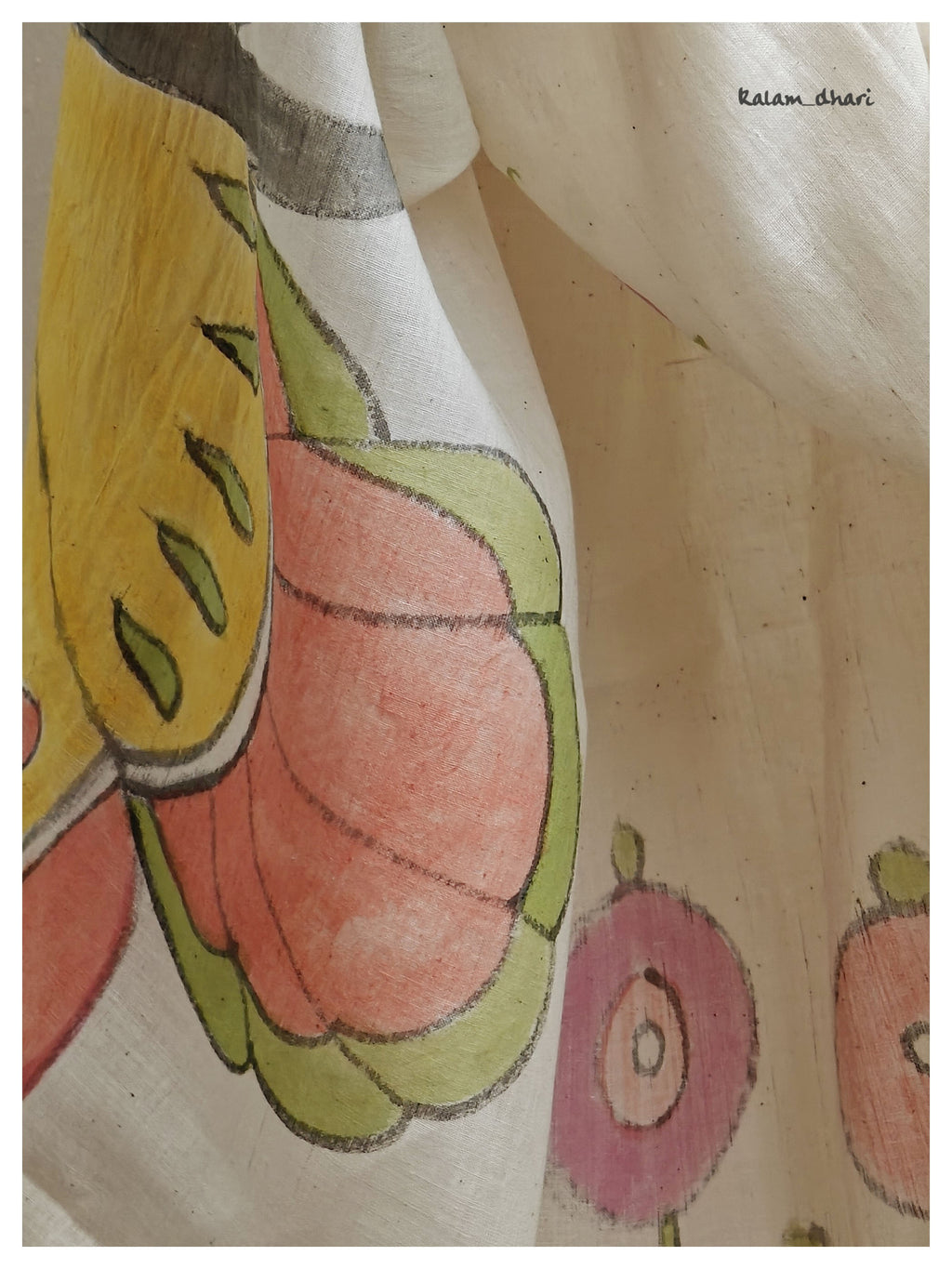 Winged Muslin Cotton Painted Dupatta