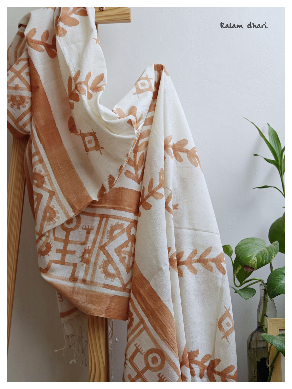 Godna Muslin Cotton Painted Dupatta