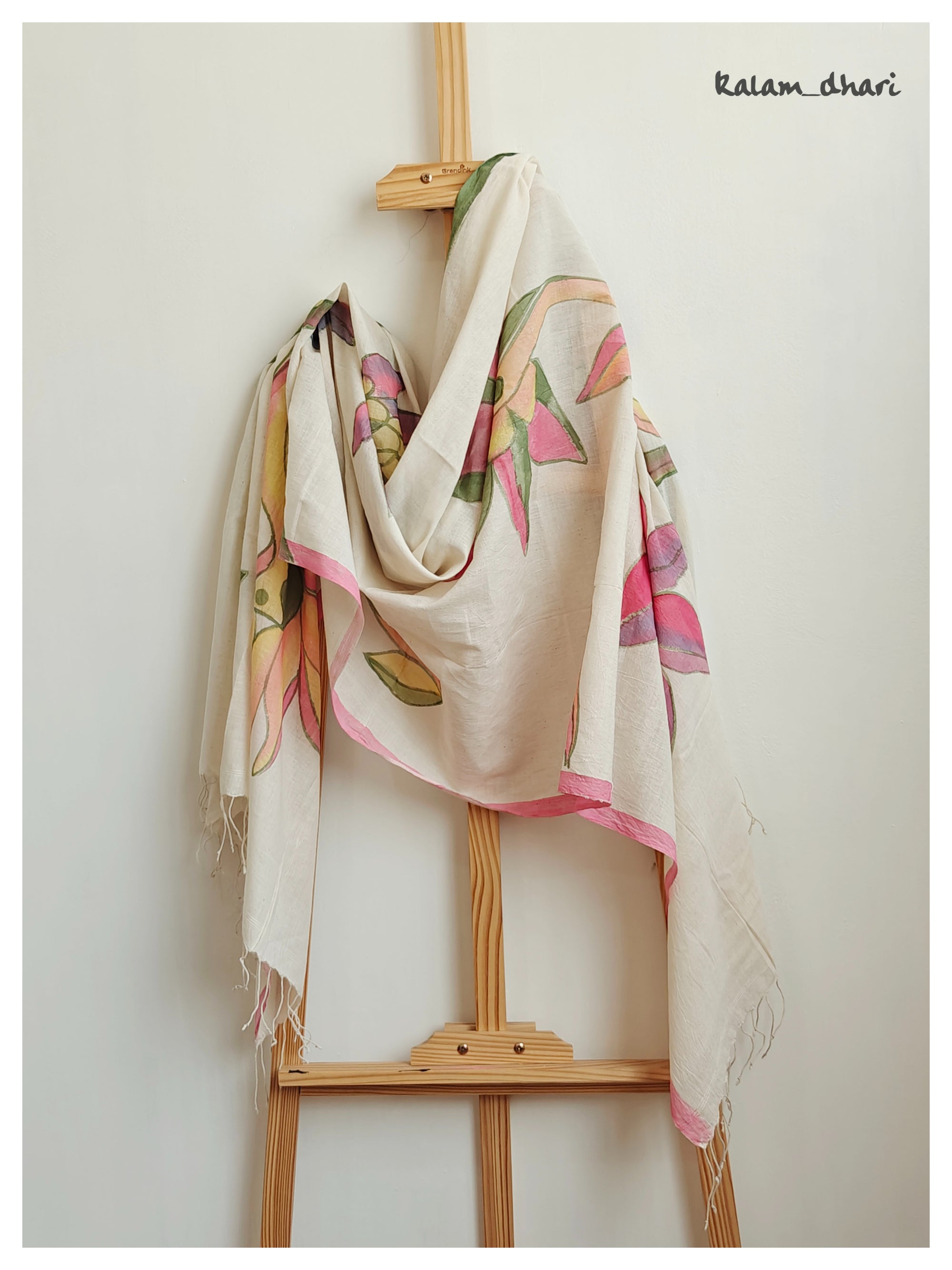 Rangoli Muslin Cotton Painted Dupatta