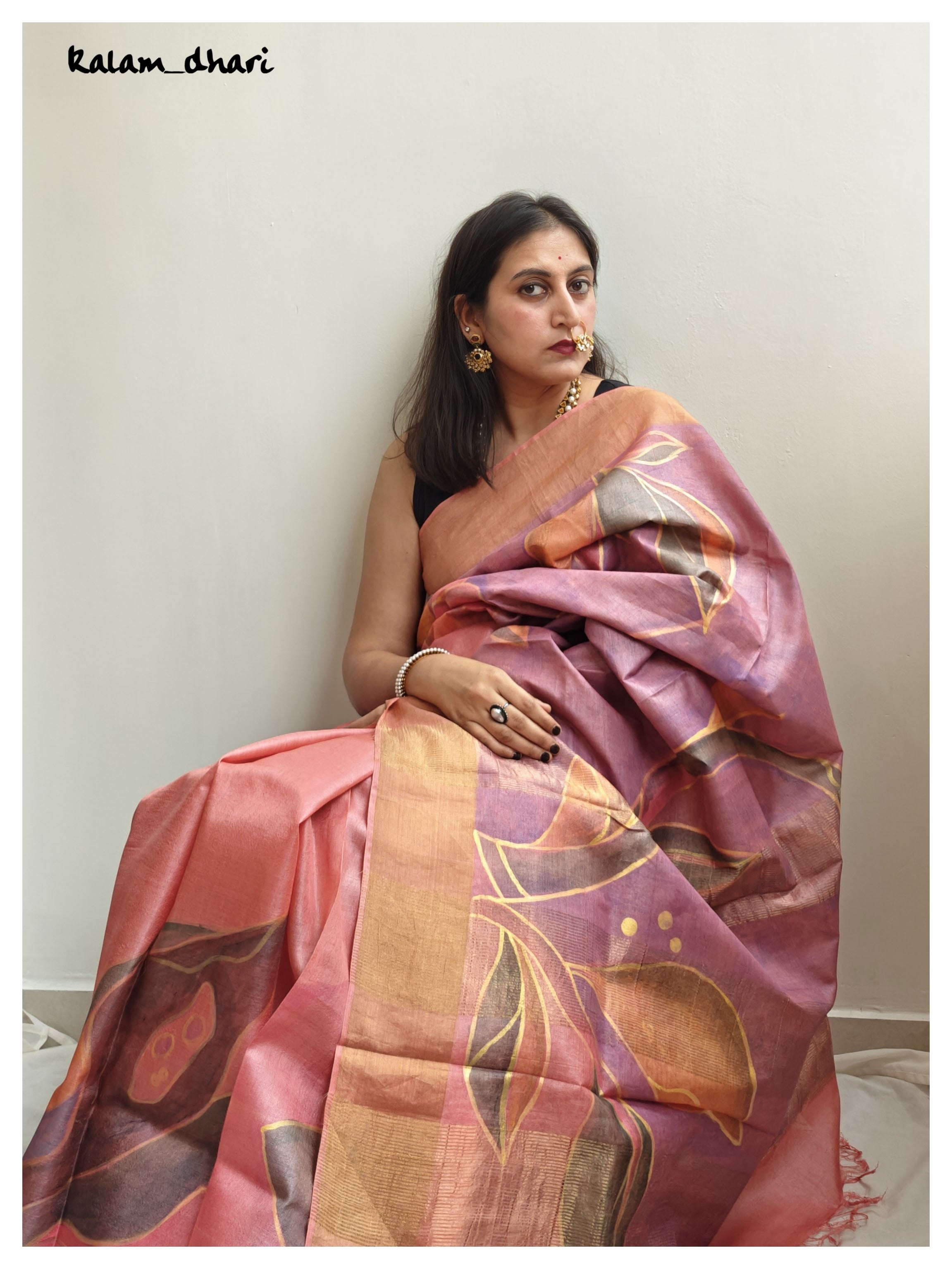 Apsara Painted Kosa Silk Saree