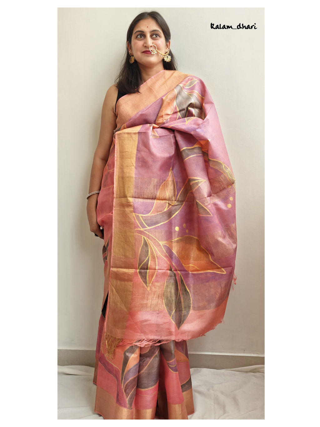 Apsara Painted Kosa Silk Saree