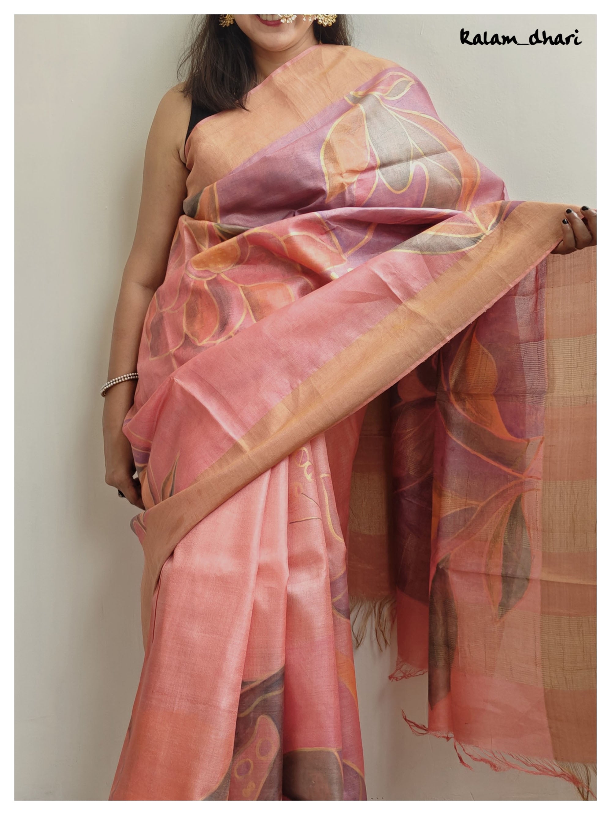 Apsara Painted Kosa Silk Saree